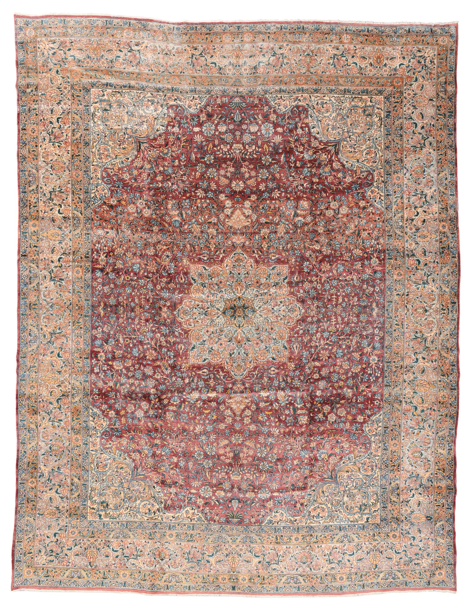 Kerman Rug, Persia, Early 20th C., 9'10'' x 12'11'' (1 of 8)