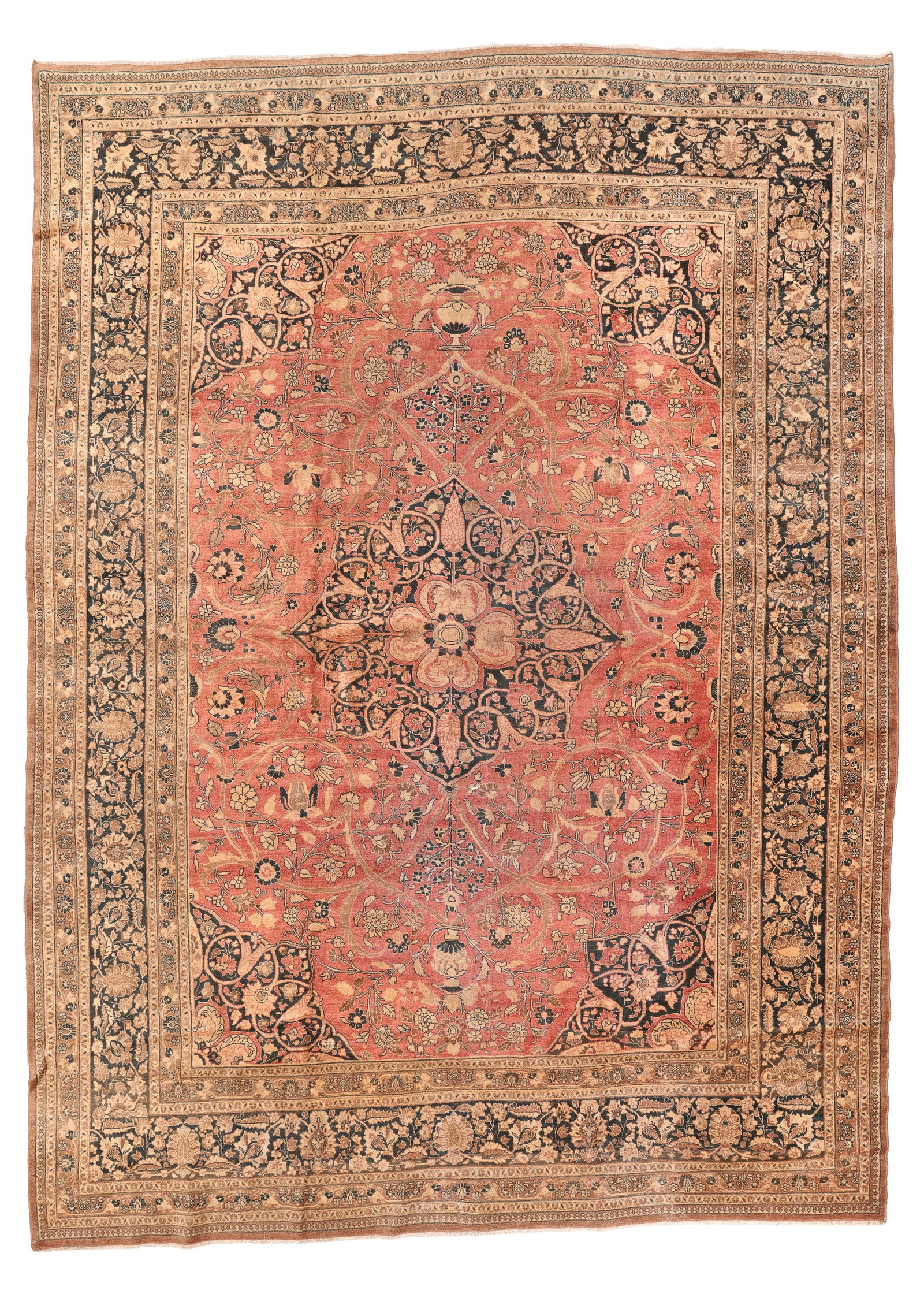 Tabriz Rug, Persia, Ca. 1920, 9'2'' x 12'4'' (1 of 8)