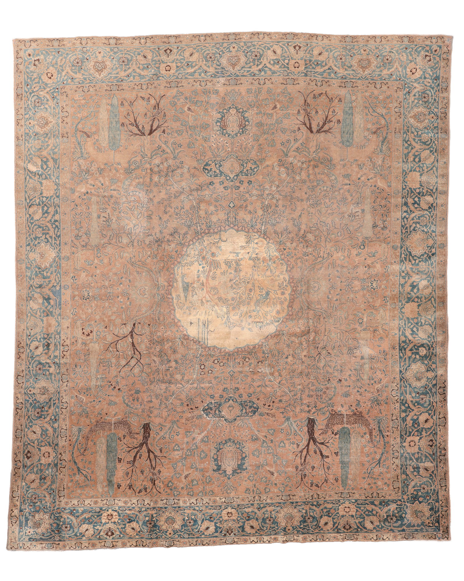 Tabriz Rug, Persia, Late 19th C., 11'6'' x 13'5'' (1 of 9)