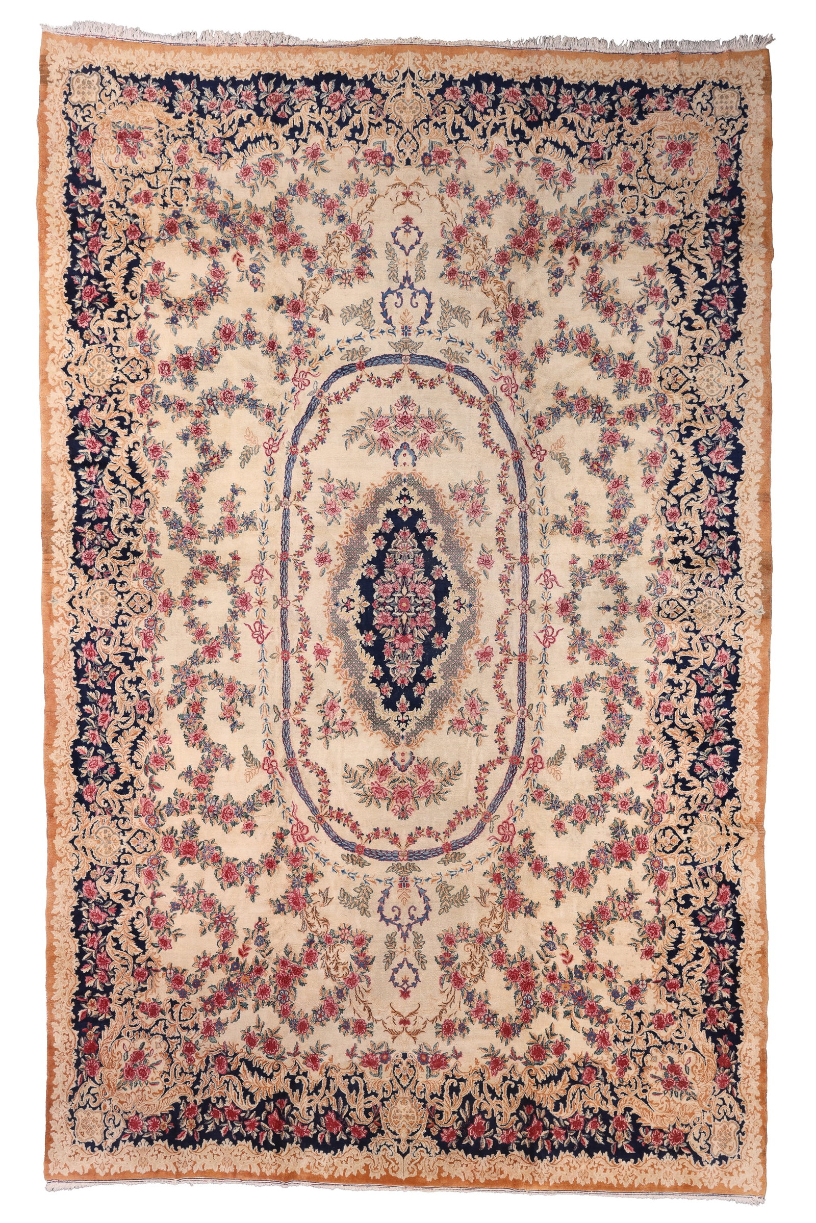 Mansion-Size Kerman Rug, Persia, Mid 20th C., 11'7'' x 18'0'' (1 of 9)