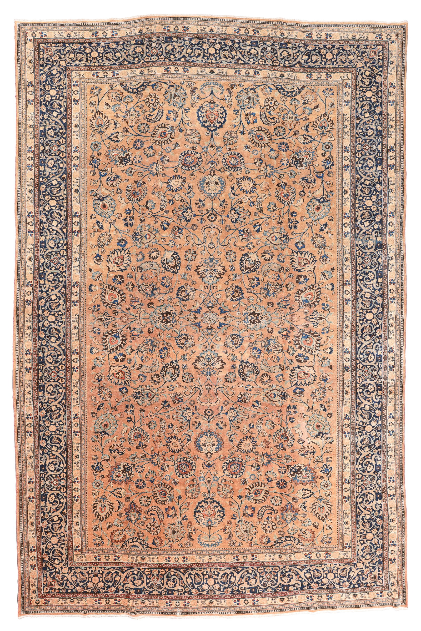 Mansion-Size Tabriz Rug, Persia, Early 20th C., 11'5'' x 17'0'': Mansion-Size Tabriz Rug, Persia, Early 20th C., 11'5'' x 17'0'' (348 x 518 cm). Weight: 113 lbs. Material: wool pile, cotton warp, cotton weft.