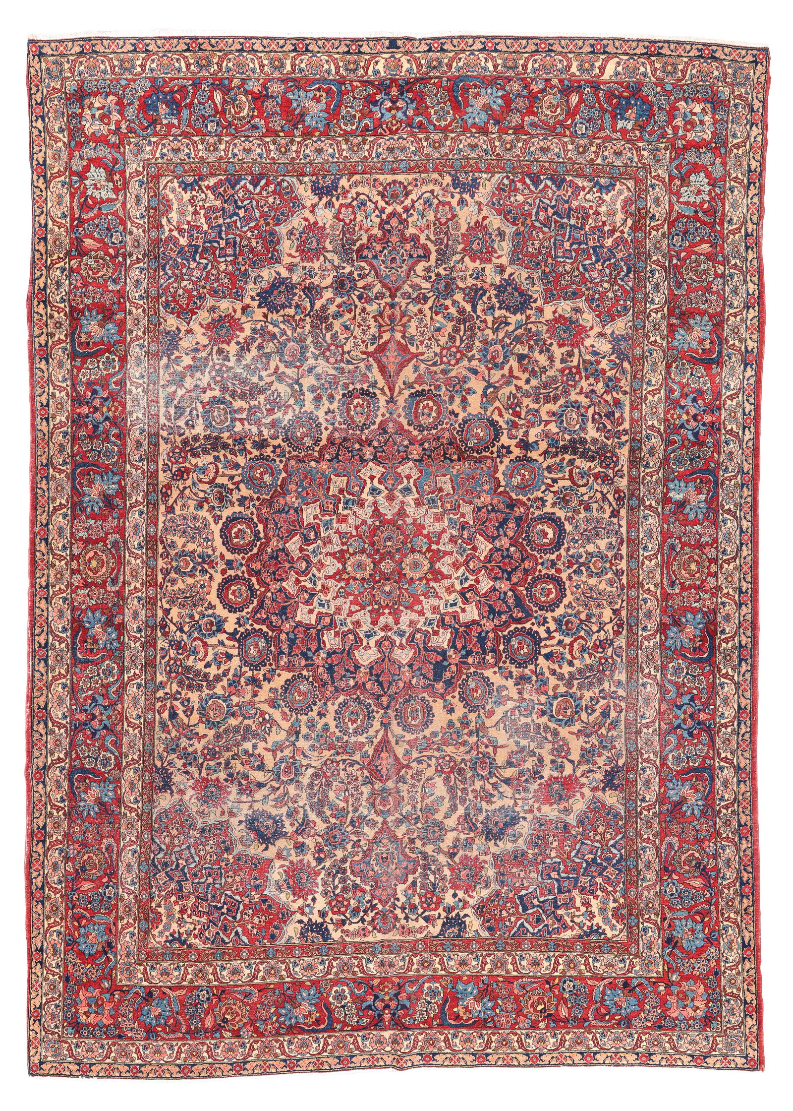 Mobarakeh Isfahan Rug, Persia, Early 20th C., 8'4'' x 11'9'' (1 of 8)