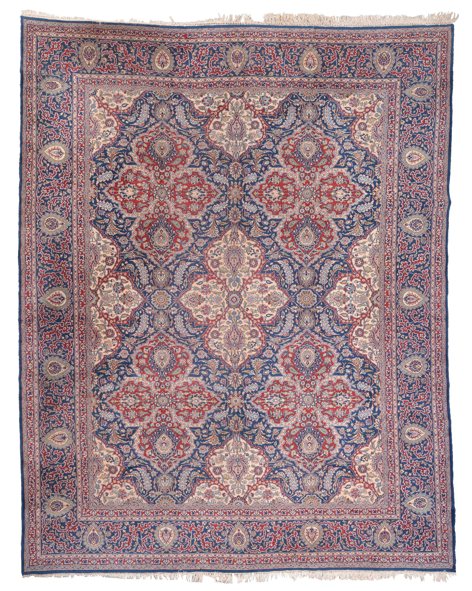 Kerman Rug, Persia, Ca. 1930, 10'0'' x 12'8'': Kerman Rug, Persia, Ca. 1930, 10'0'' x 12'8'' (305 x 386 cm). Weight: 70 lbs. Material: wool pile, cotton warp, cotton weft.