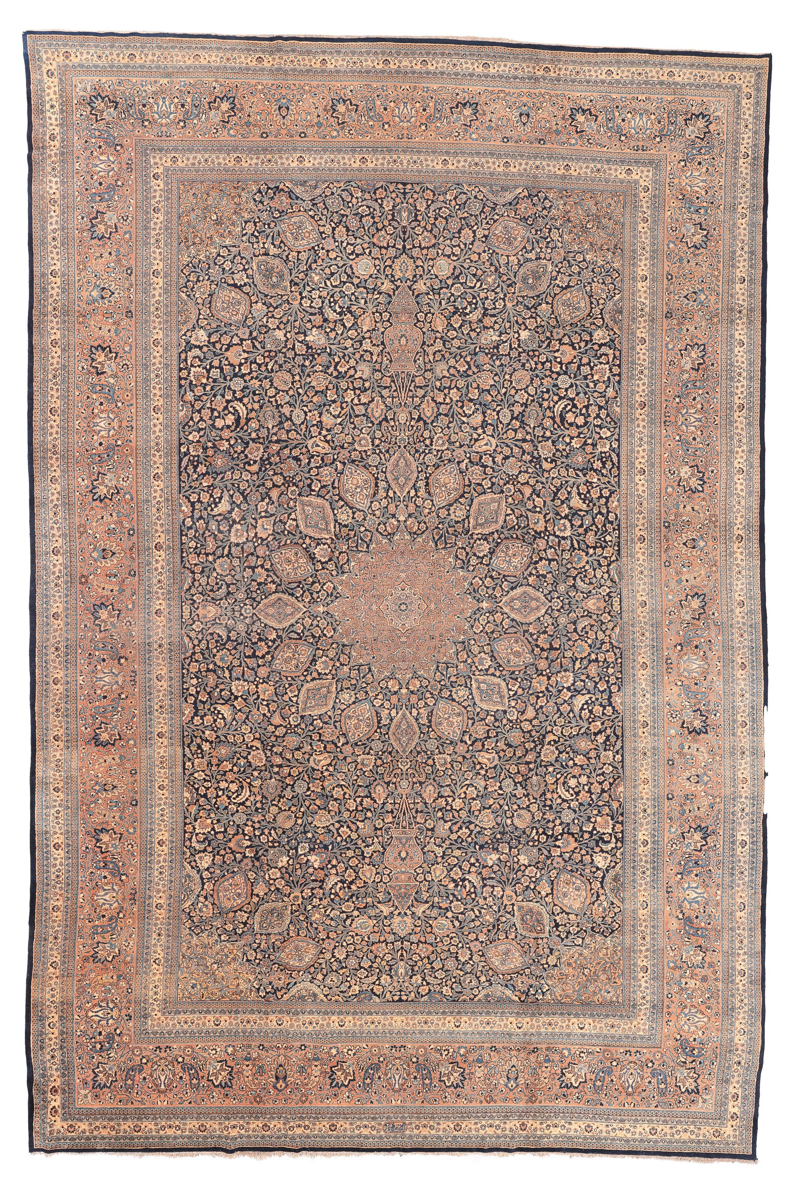 Mansion-Size Tabriz Rug, Persia, Early 20th C., 11'9'' x 17'8'': Mansion-Size Tabriz Rug, Persia, Early 20th C., 11'9'' x 17'8'' (358 x 538 cm). Weight: 118 lbs. Material: wool pile, cotton warp, cotton weft.