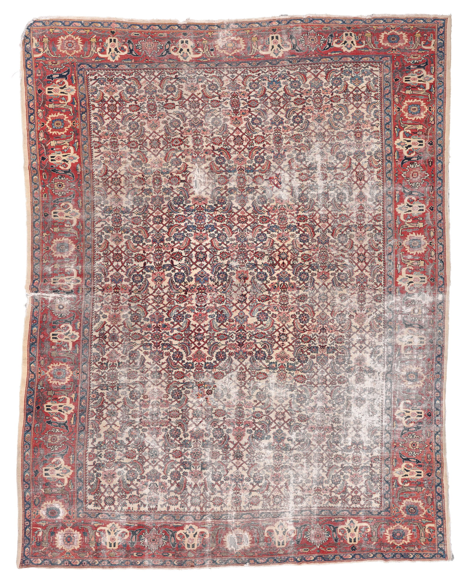 Shabby Chic Sultanabad, Persia, Late 19th C., 10'3'' x 13'3'' (1 of 6)