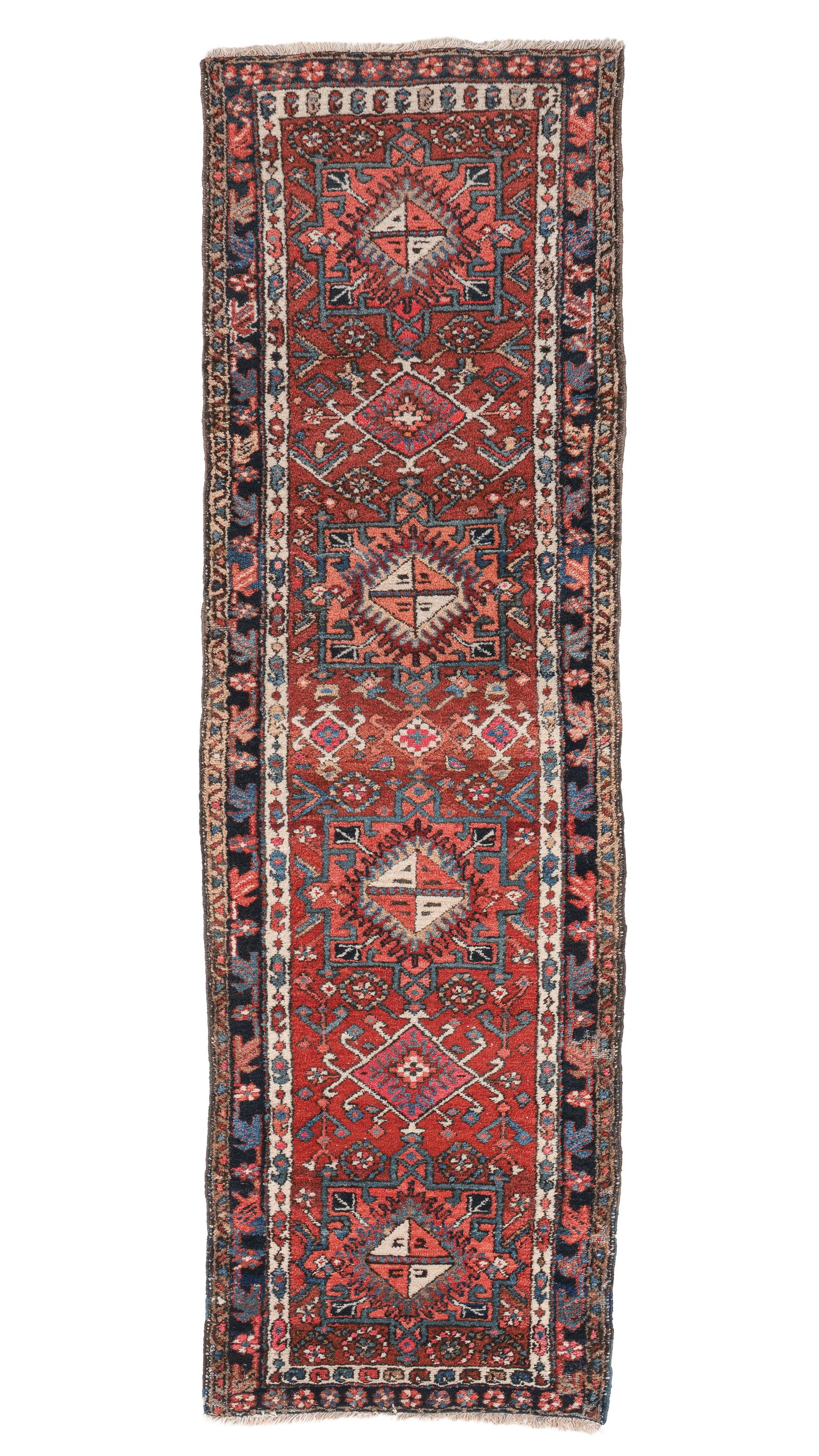 Karadja Runner, Persia, Ca. 1940, 2'5'' x 7'8'': Karadja Runner, Persia, Ca. 1940, 2'5'' x 7'8'' (74 x 234 cm). Weight: 9 lbs. Material: wool pile, cotton warp, cotton weft.