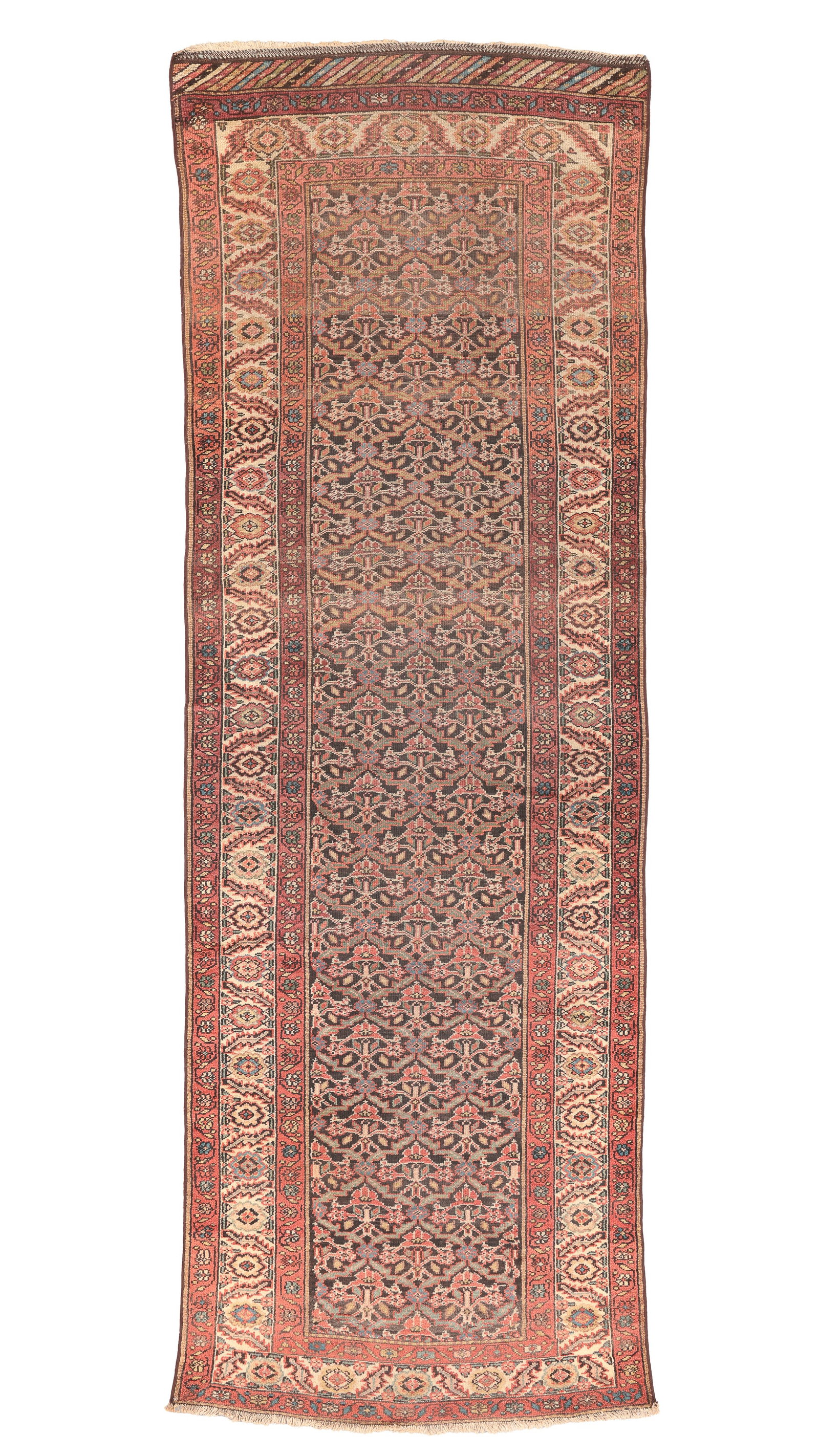 Northwest Persian Rug, Late 19th C., 3'11'' x 11'6'': Northwest Persian Rug, Late 19th C., 3'11'' x 11'6'' (119 x 351 cm). Weight: 22 lbs. Material: wool pile, wool warp, wool weft.