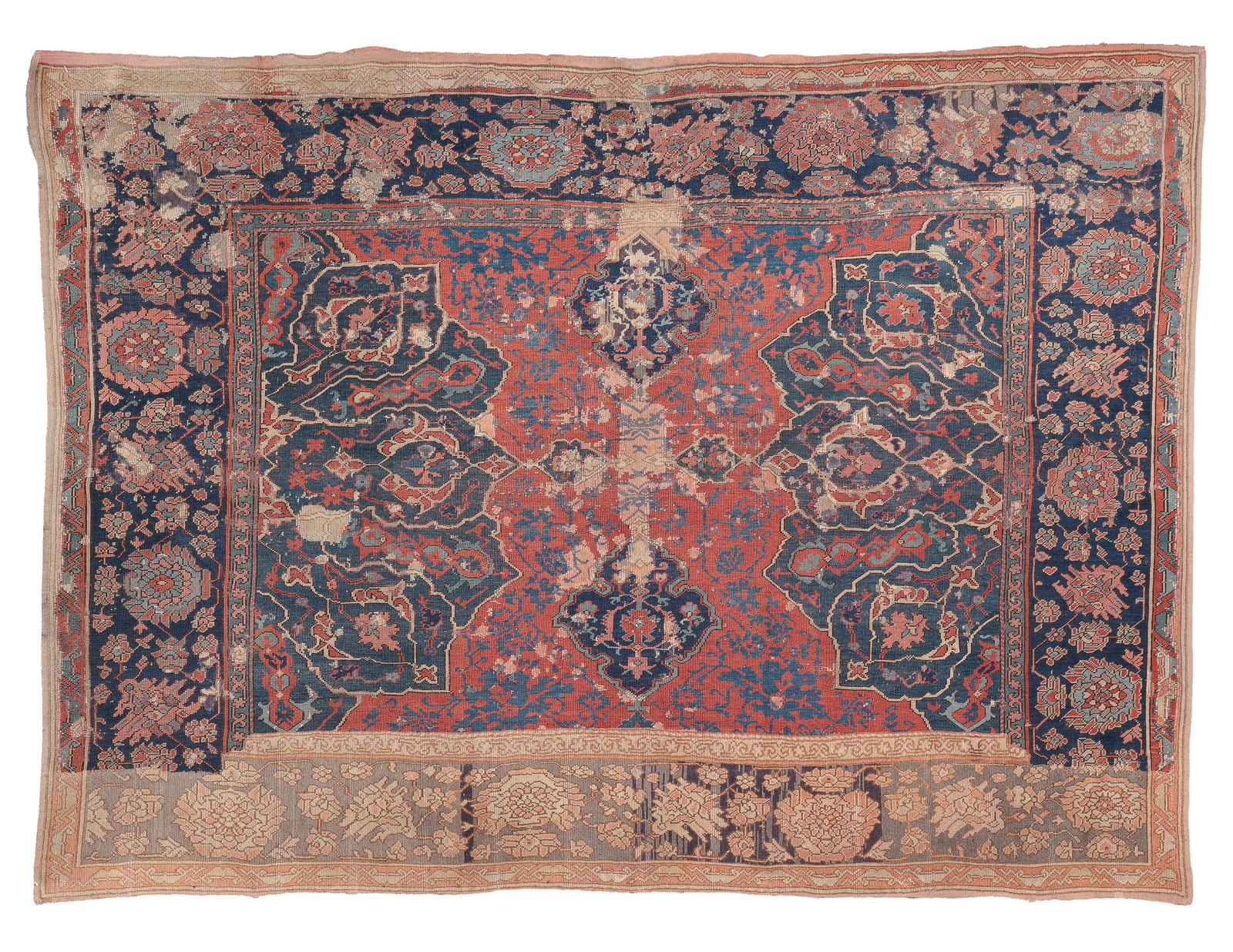 17th Century Star Ushak Fragment, West Anatolia, 5'8'' x 7'10' (1 of 5)