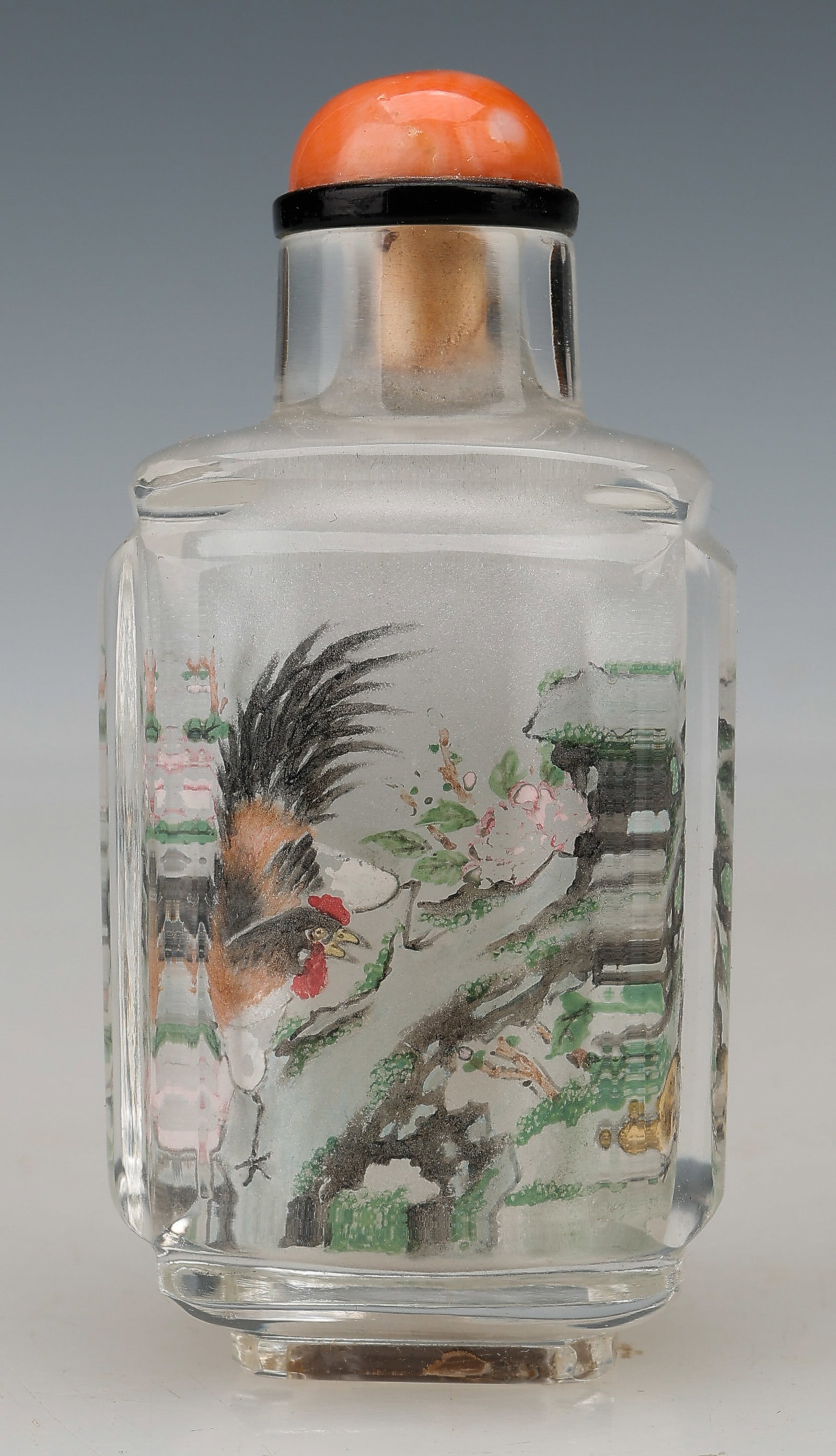 Rare Inside-Painted Rock Crystal Snuff Bottle By Ye Xiaofeng, Signed, 20th Century (1 of 6)