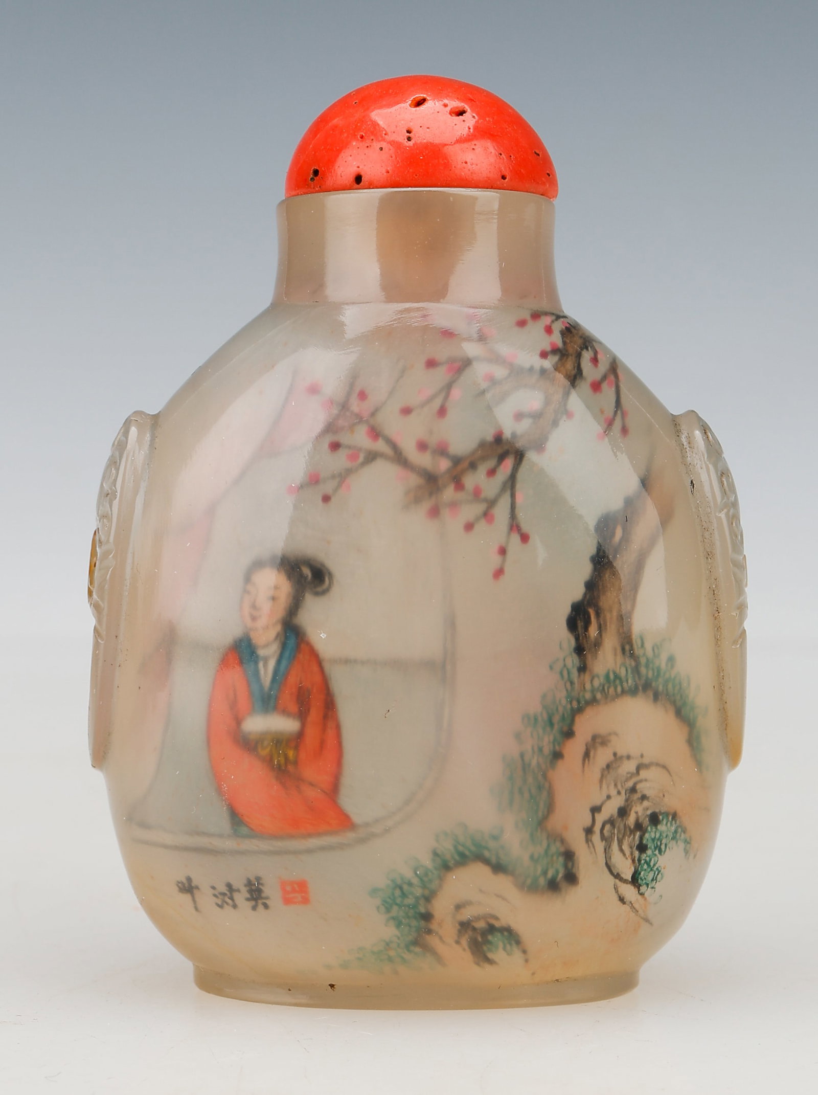 Chinese Inside-Painted Glass Snuff Bottle, By Ye Shuying, Signed, 20th Century (1 of 4)