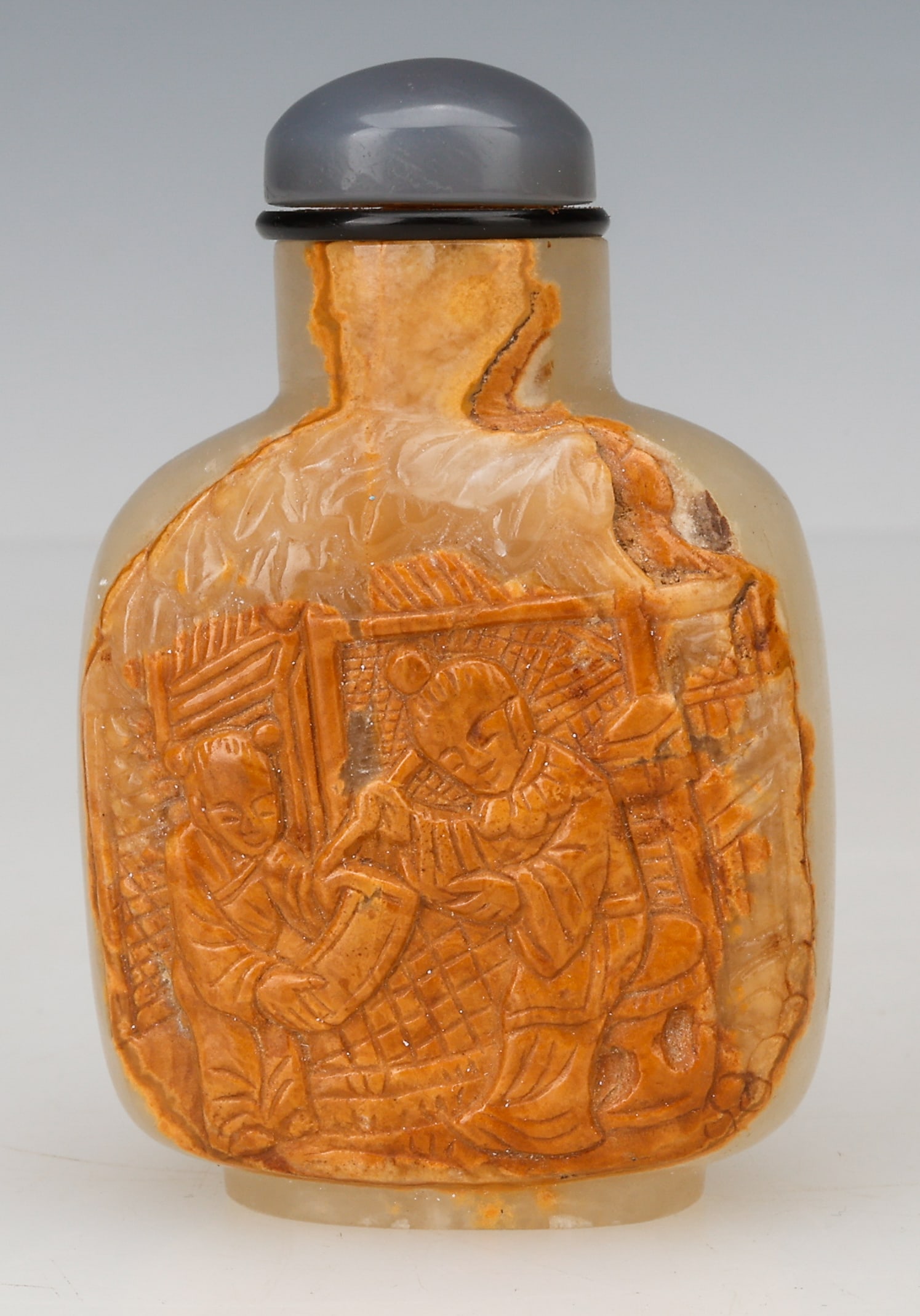 Yellow And Russet Jade Snuff Bottle, Late Qing Dynasty - Early Republic, C. 1880-1920 (1 of 6)