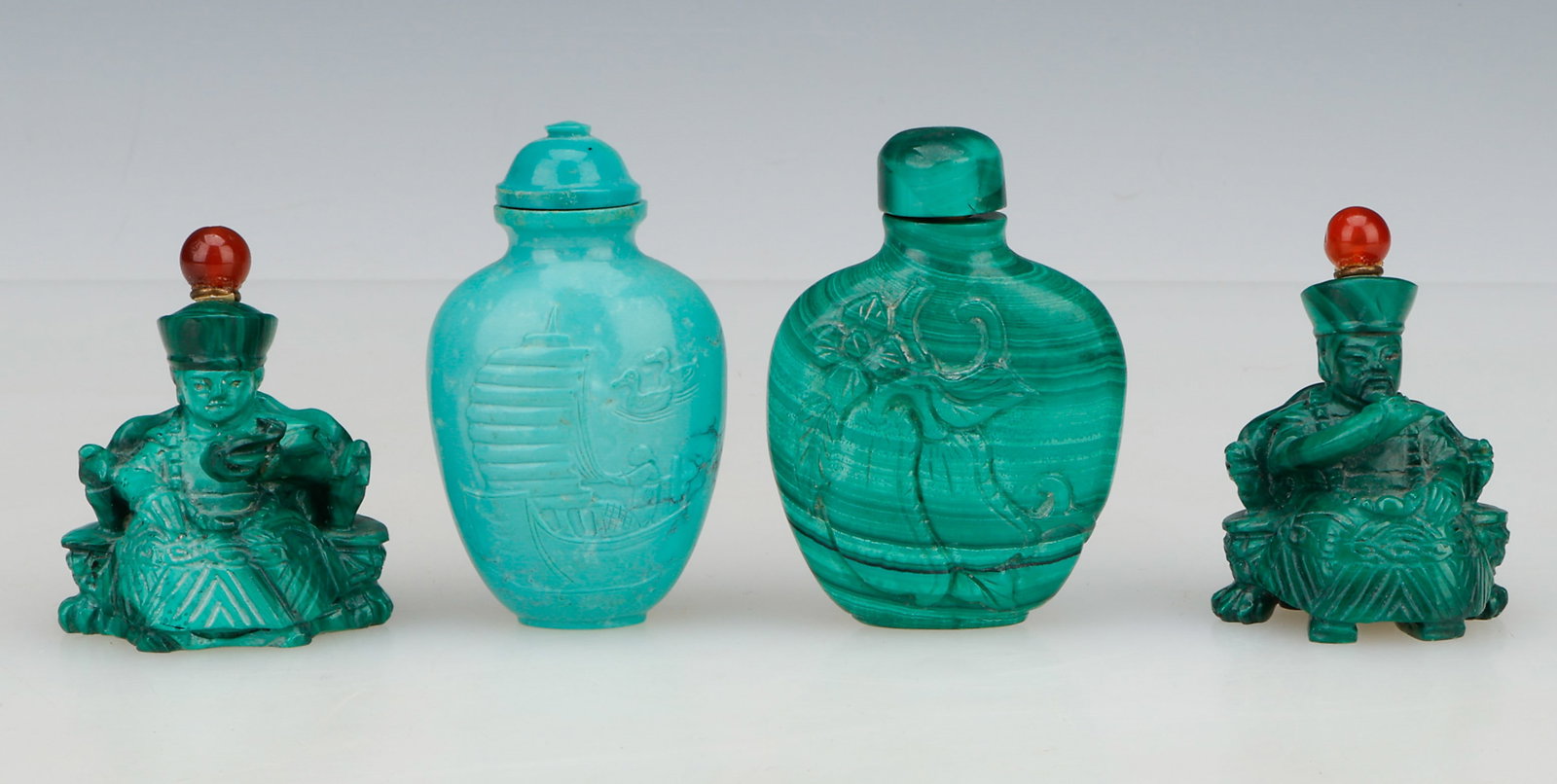 4 Chinese Snuff Bottles, Mid-Late 20th C. (1 of 4)