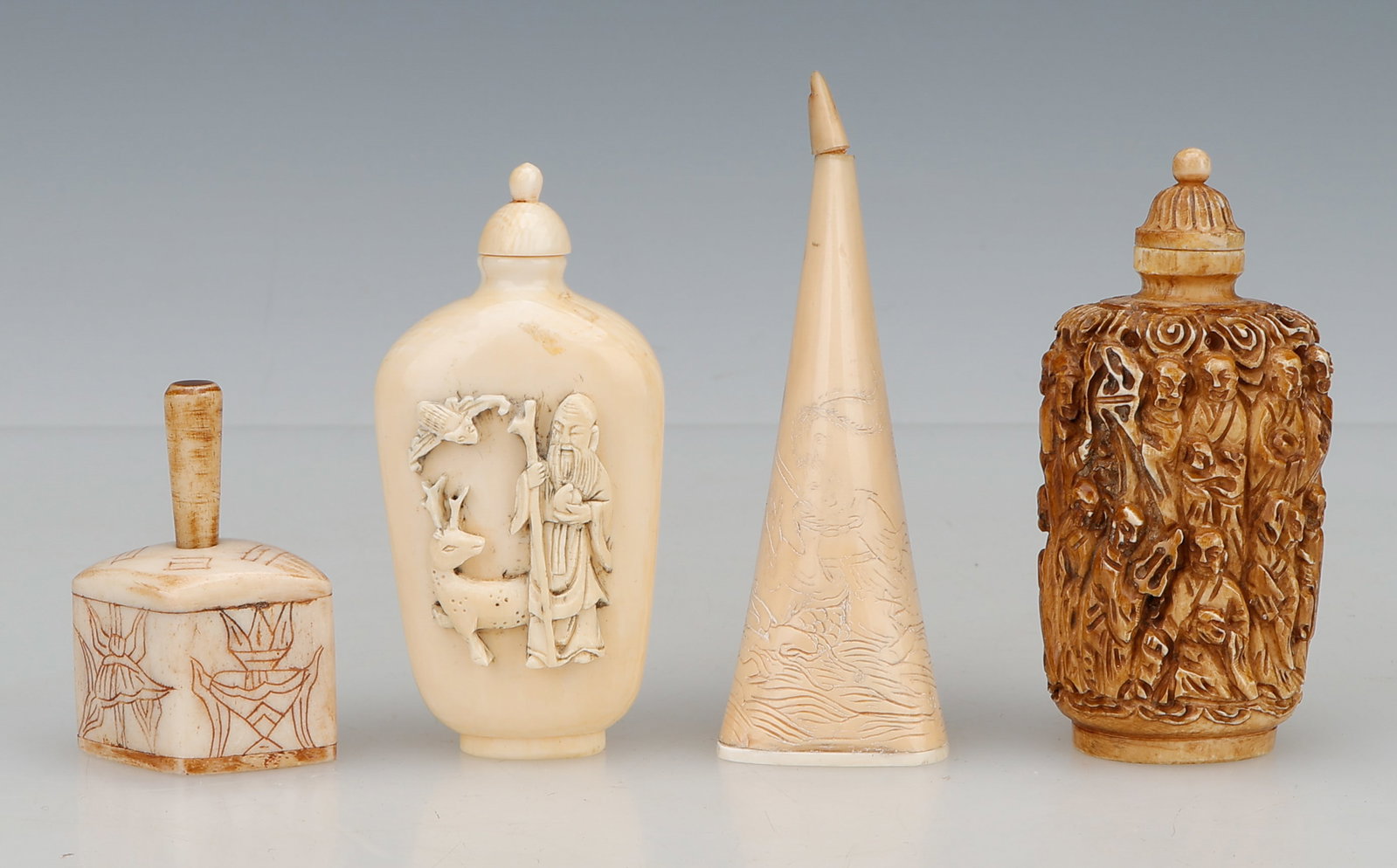 4 Chinese Snuff Bottles, Early 20th C. (1 of 4)