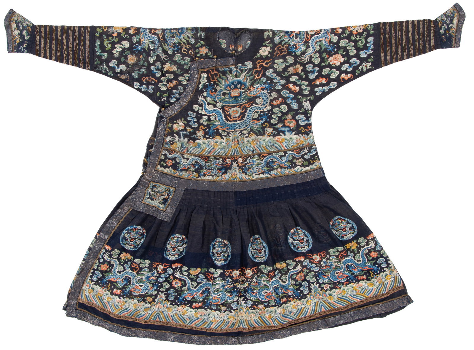 A Chinese Five-Clawed Dragon Silk Gauze Jifu Court Robe (1 of 12)