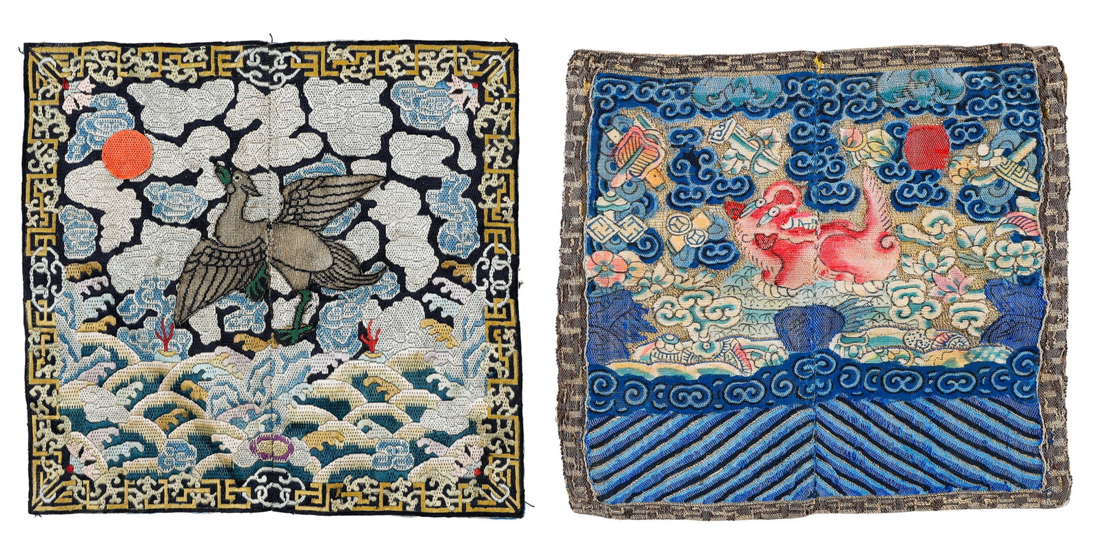 Chinese Qing Dynasty Civil Rank Badges (Buzi, Kesi) (1 of 4)
