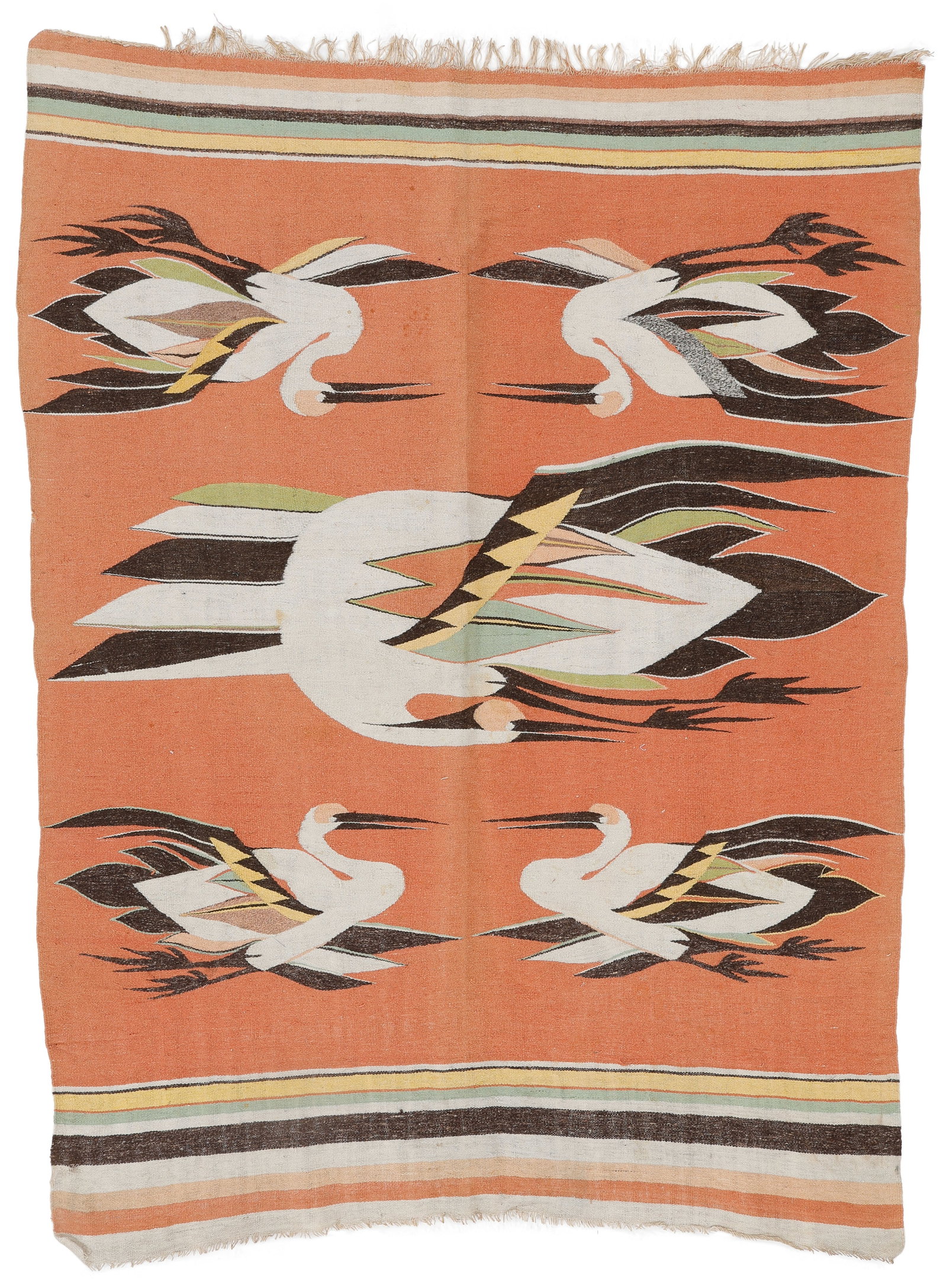Korean Tapestry Woven Cover or Blanket, Early/Mid 20th C. (1 of 4)