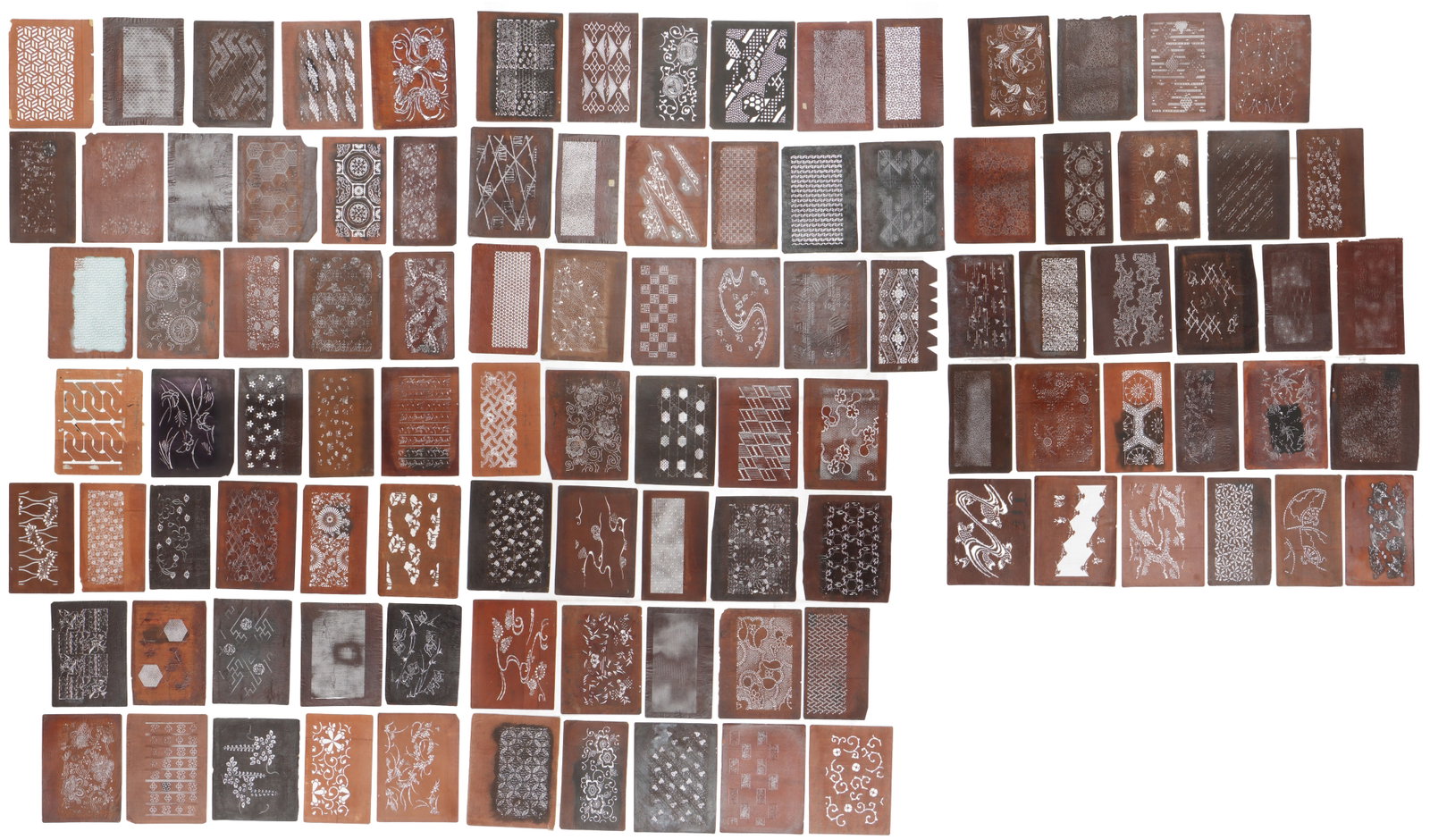 105 Japanese Katagami Kimono Stencils (1 of 4)