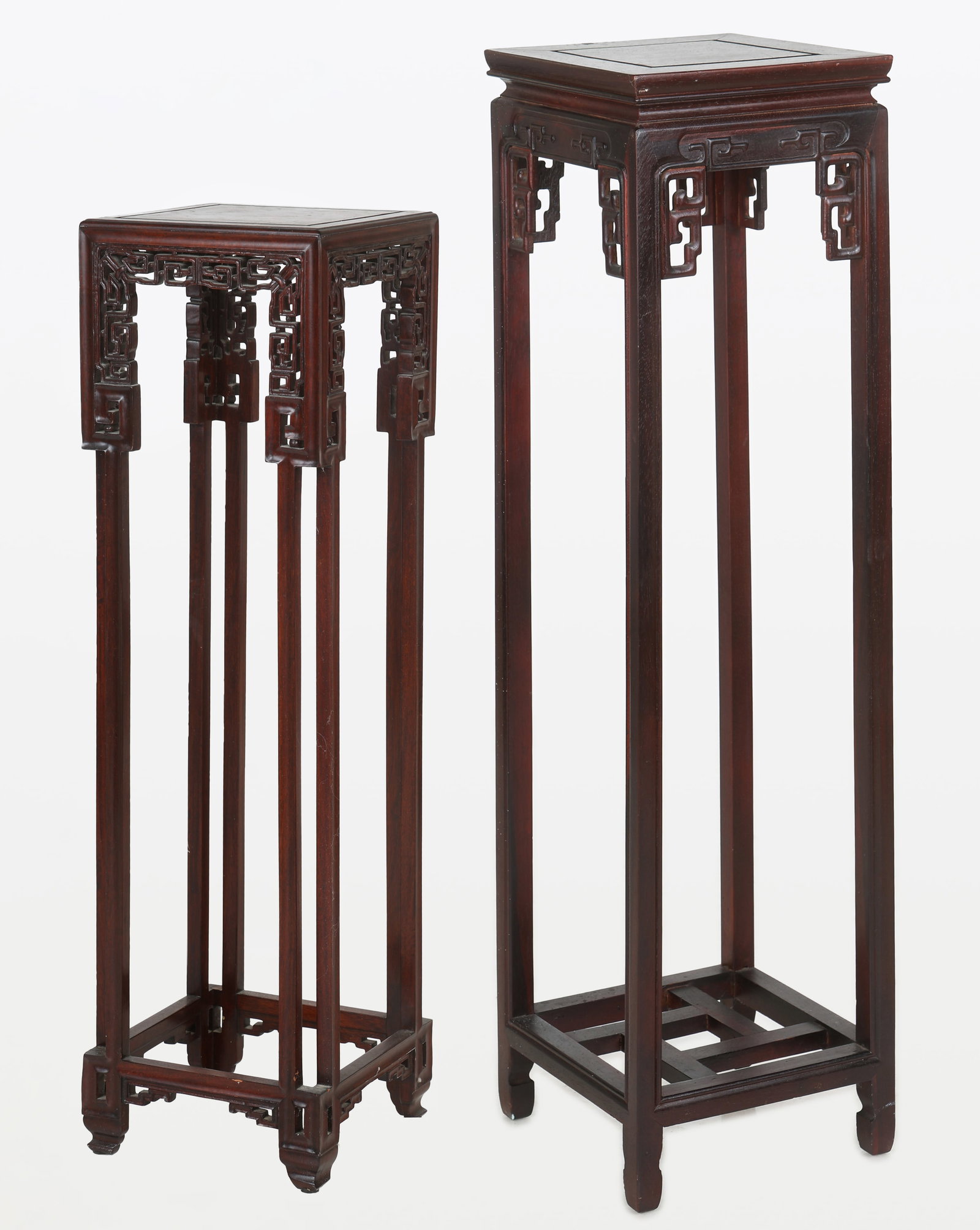 2 Chinese Hardwood Plant Stands, Republic Period (1 of 13)