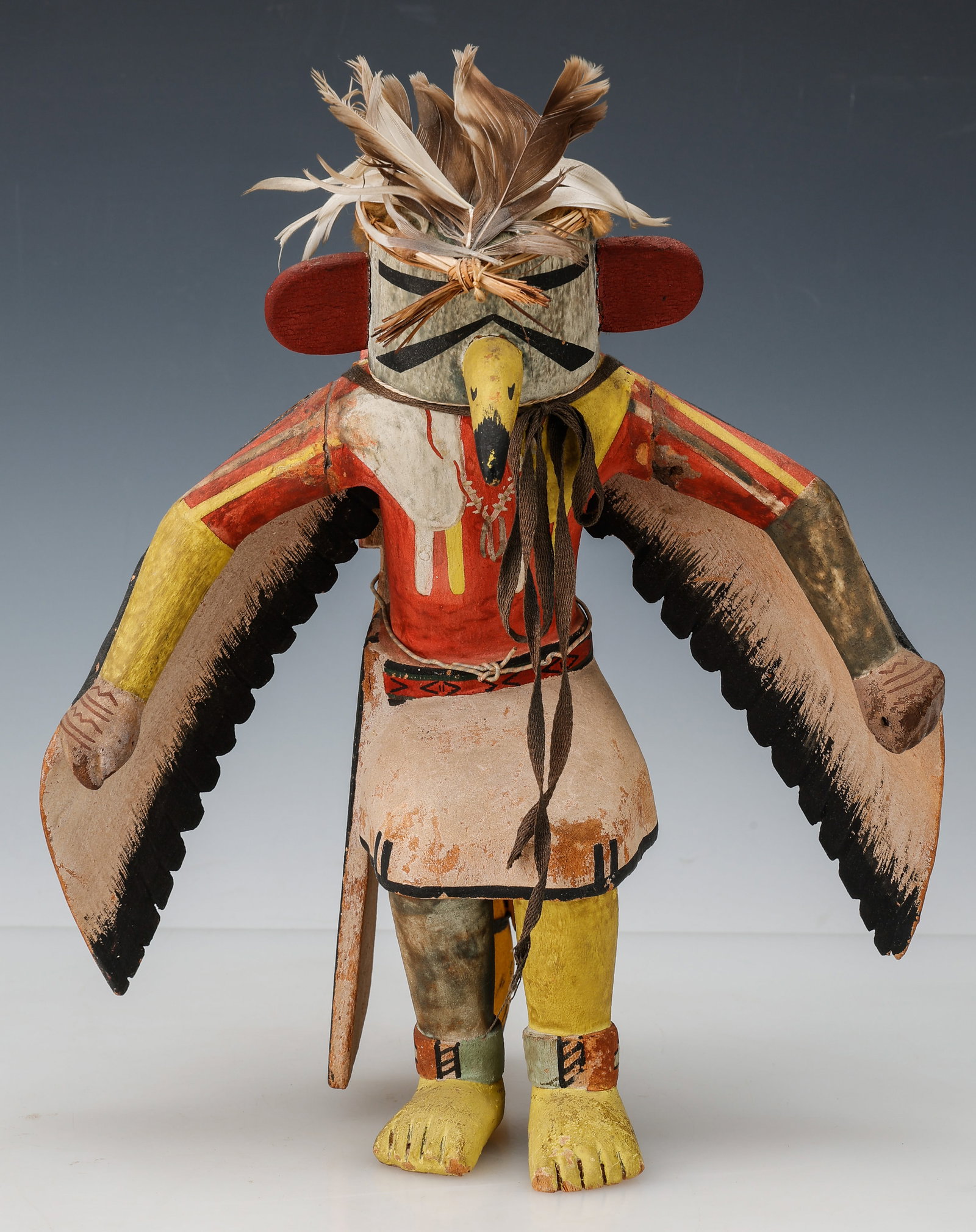Early 20th C. Hopi Eagle Kachina Doll, Sotheby's Provenance, H: 13.5" (1 of 5)