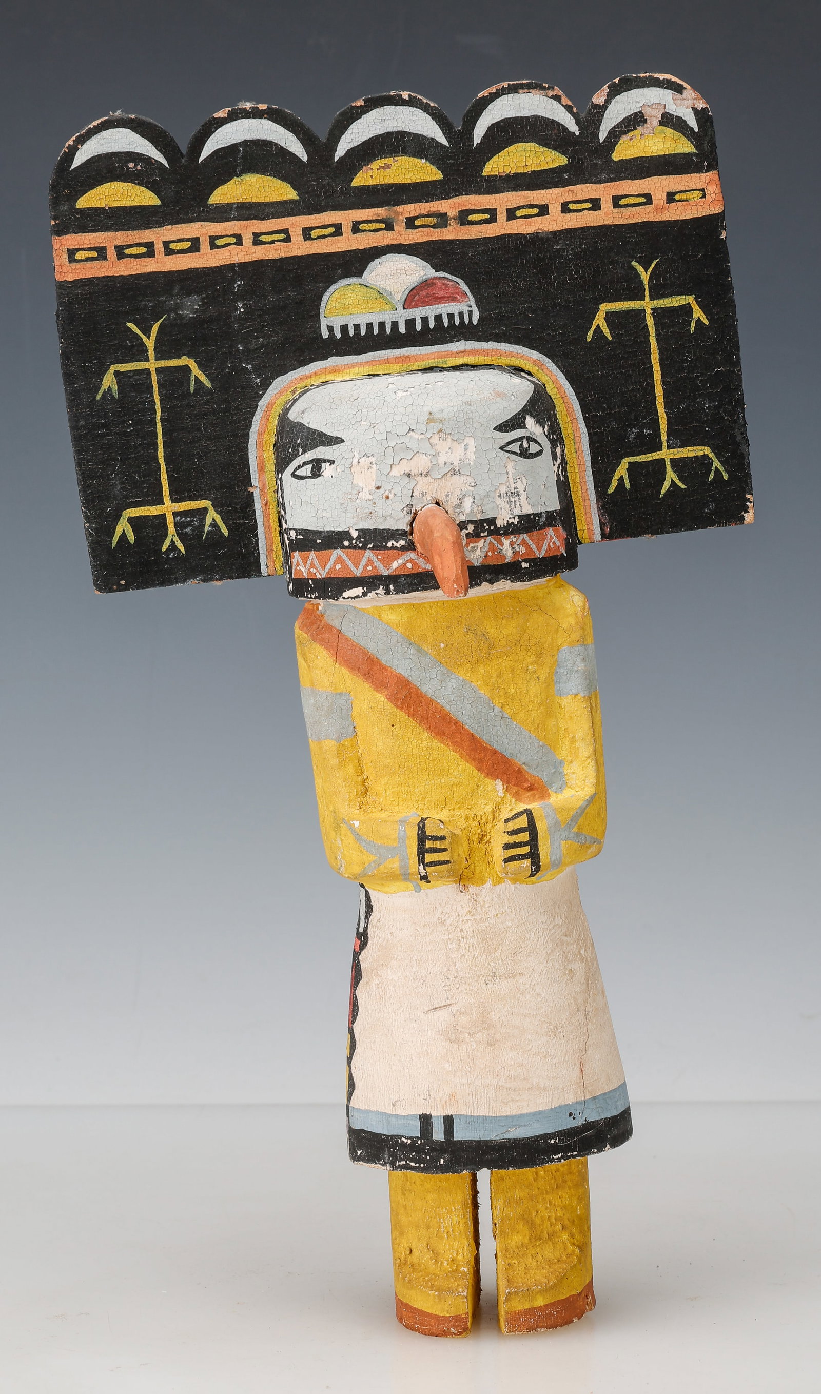Hopi Pahlik Mana Katsina Doll, C.1940-1950, Butterfly Maiden, ex R.G. Munn Auction, H: 12.5" (1 of 5)