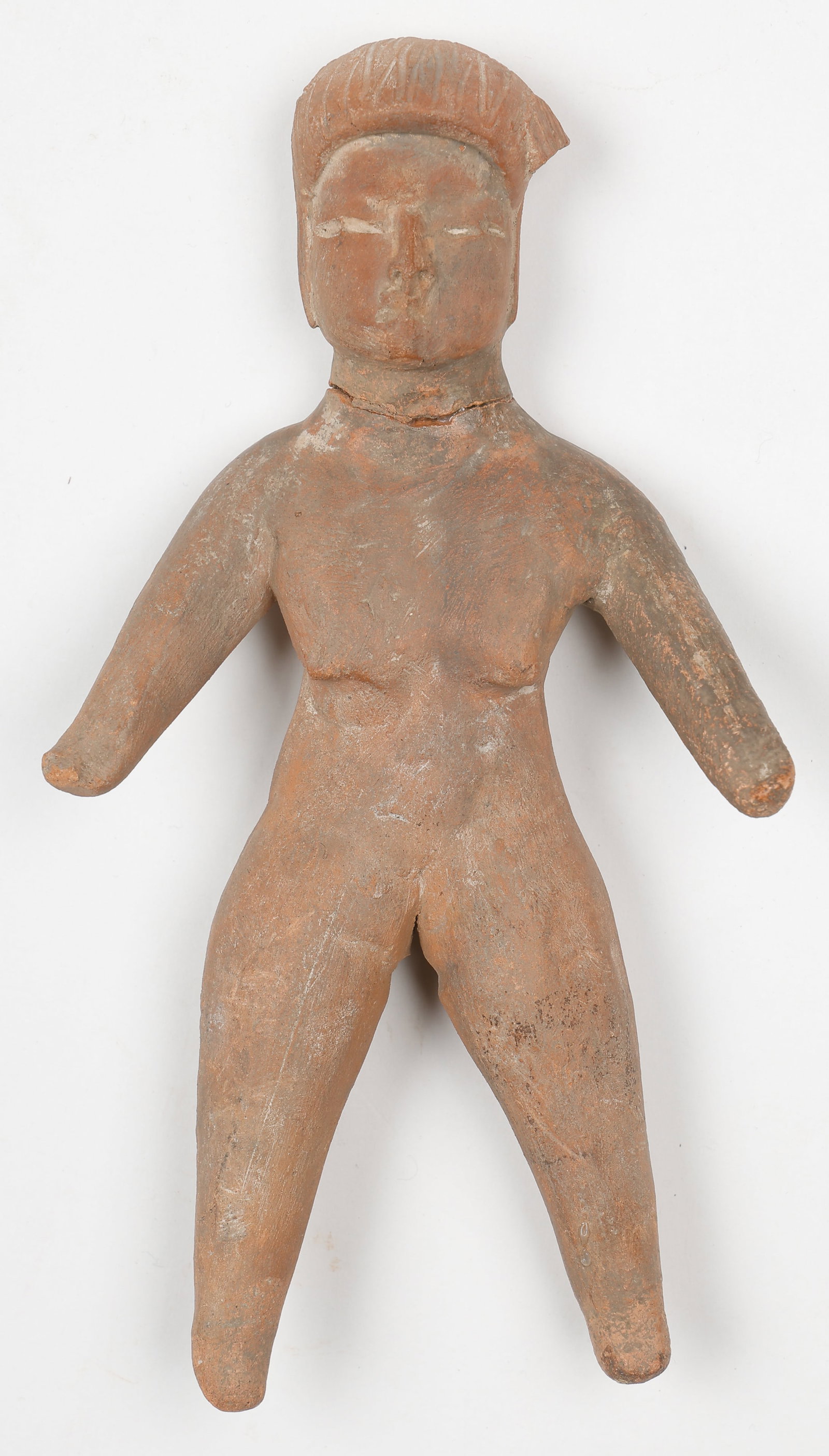 Pre-Columbian Small Olmec Figure, H: 7" (1 of 3)
