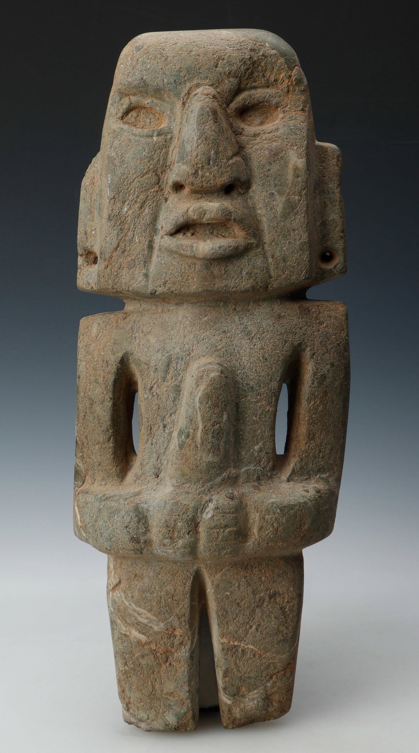 Pre-Columbian Mezcala Guerrero Figure, H: 21" (1 of 4)