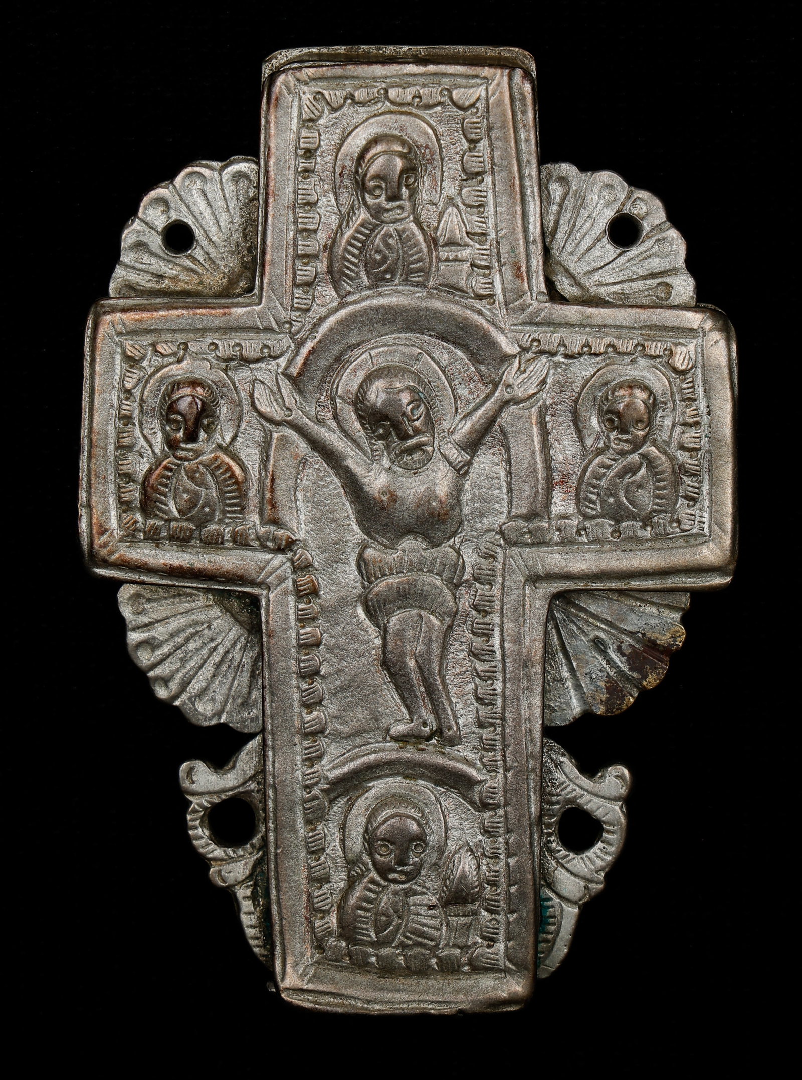 Antique Silver Cross, Macedonia, Mavrovsko Pole Villages, Circa 1860s-1870s (1 of 4)