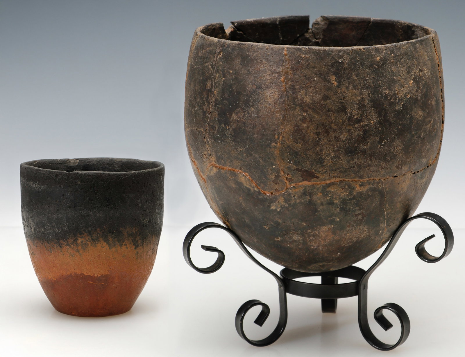2 Pre-Dynastic Egyptian Naqada Pottery Vessels (1 of 13)