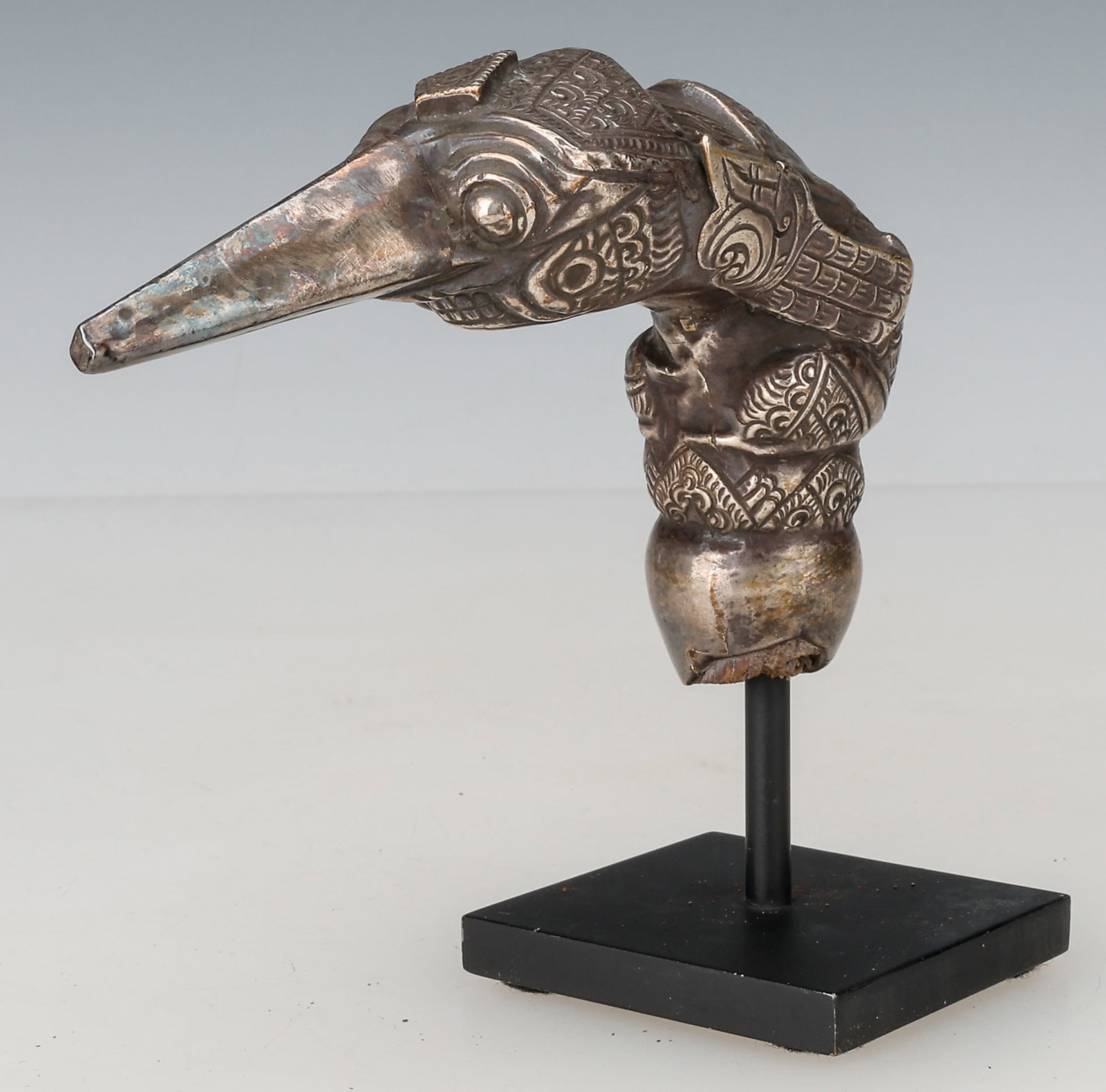 18th C. Indonesia Silver Kris Handle, Hulu Burung Style (1 of 5)