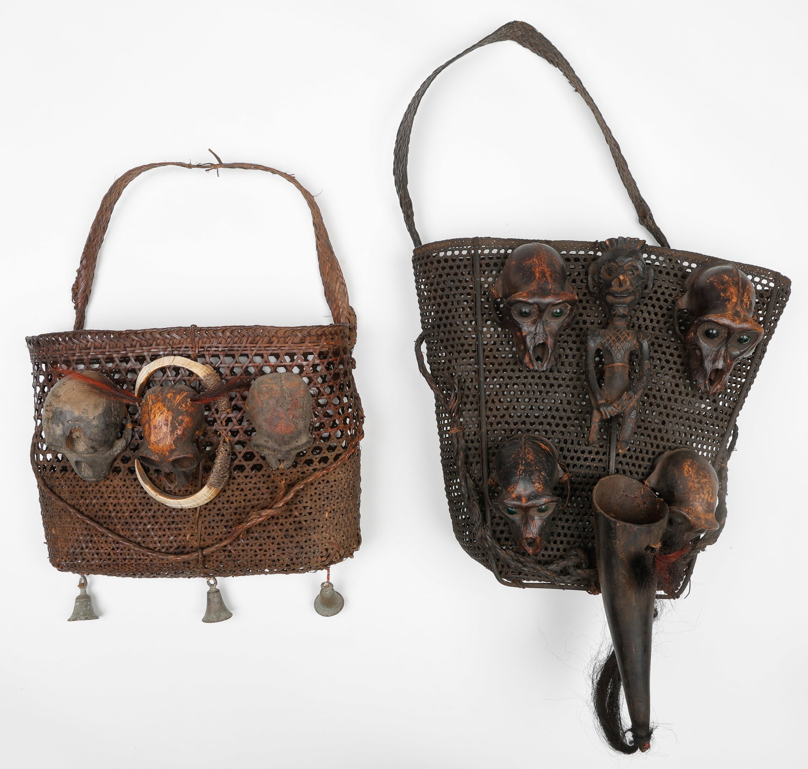 2 Konyak Warrior's Baskets, Nagaland/NE India (1 of 5)