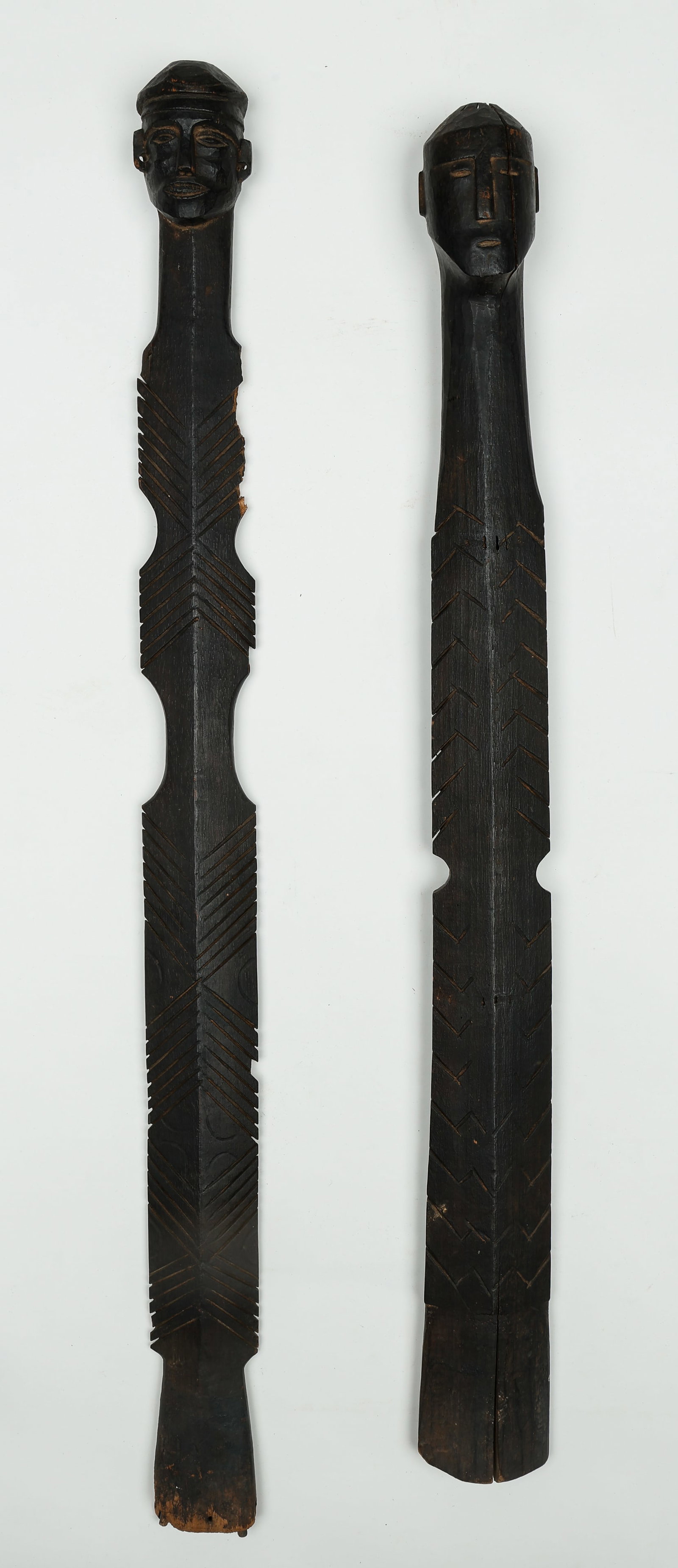 Pair of Konyak Grave Effigies, Nagaland/NE India (1 of 4)