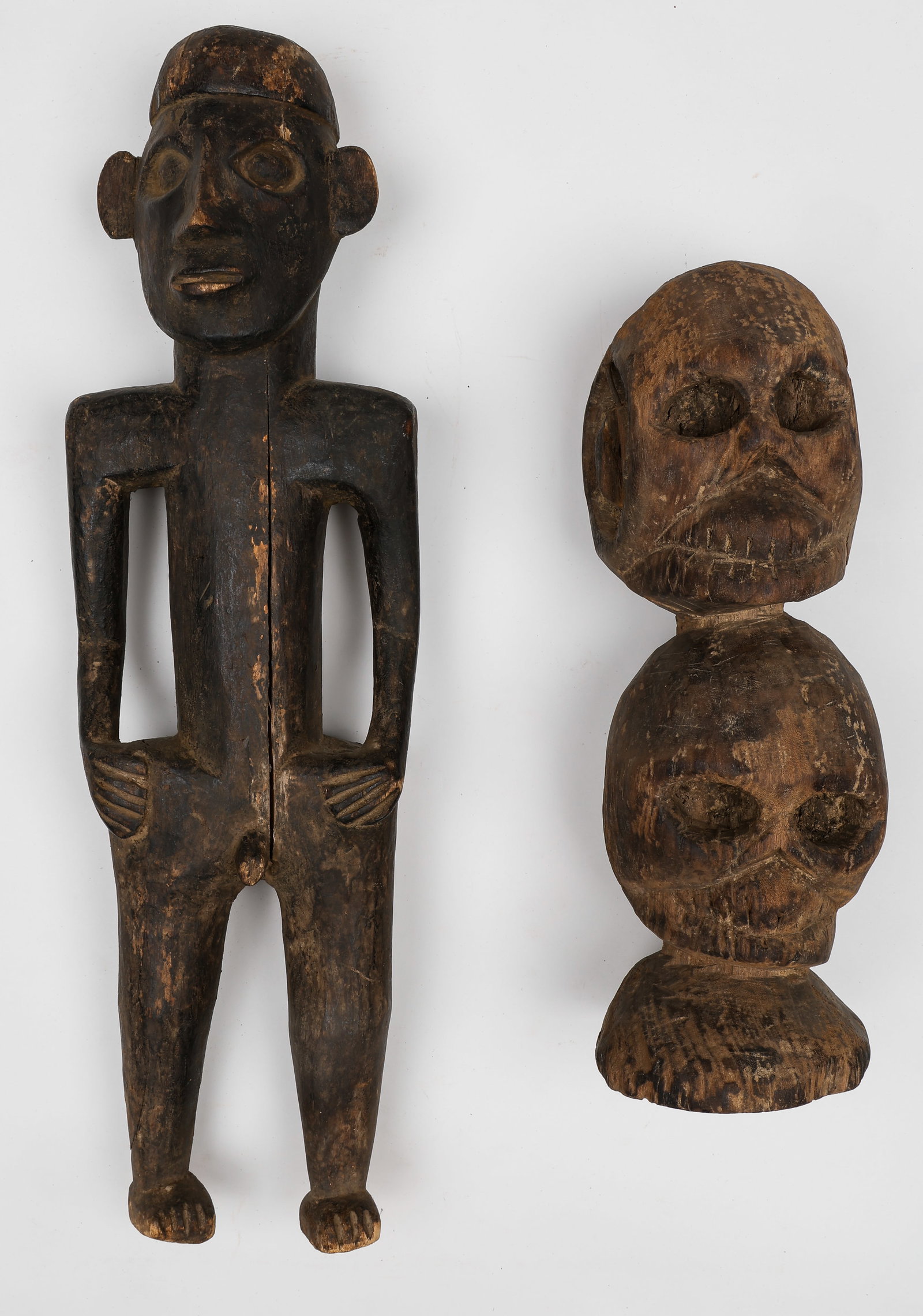 2 Large Konyak Figures, Nagaland/NE India (1 of 5)