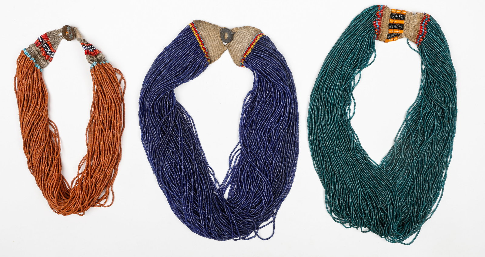 3 Konyak Beaded Necklaces, Nagaland/NE India (1 of 5)