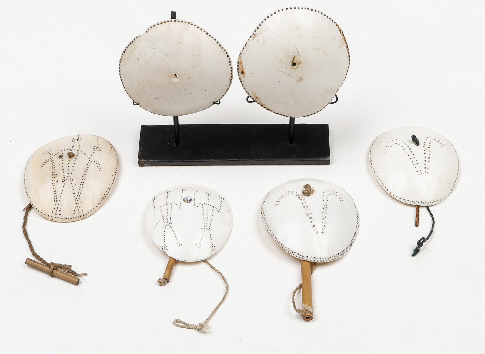 6 Chang Naga Warrior's Ear Adornments, Nagaland/NE India (1 of 2)