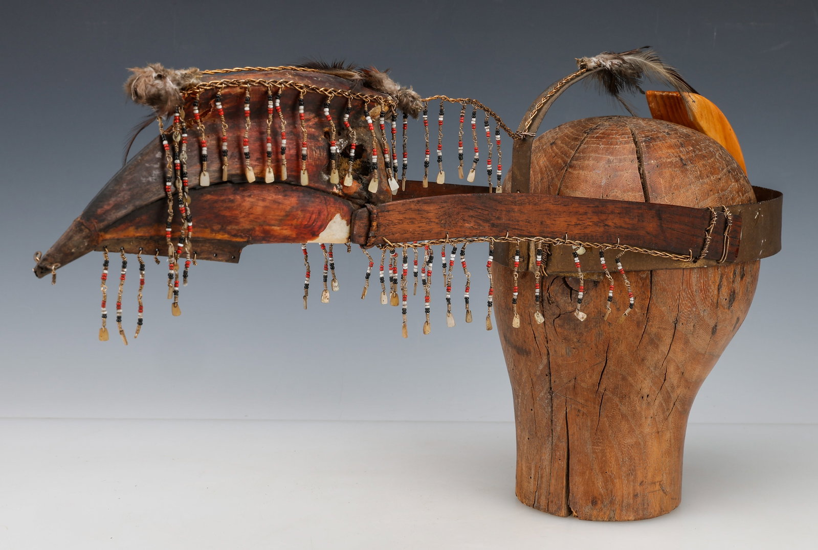 Antique Ilongot Hornbill Headdress, Luzon, Philippines, L: 21.5" (1 of 5)