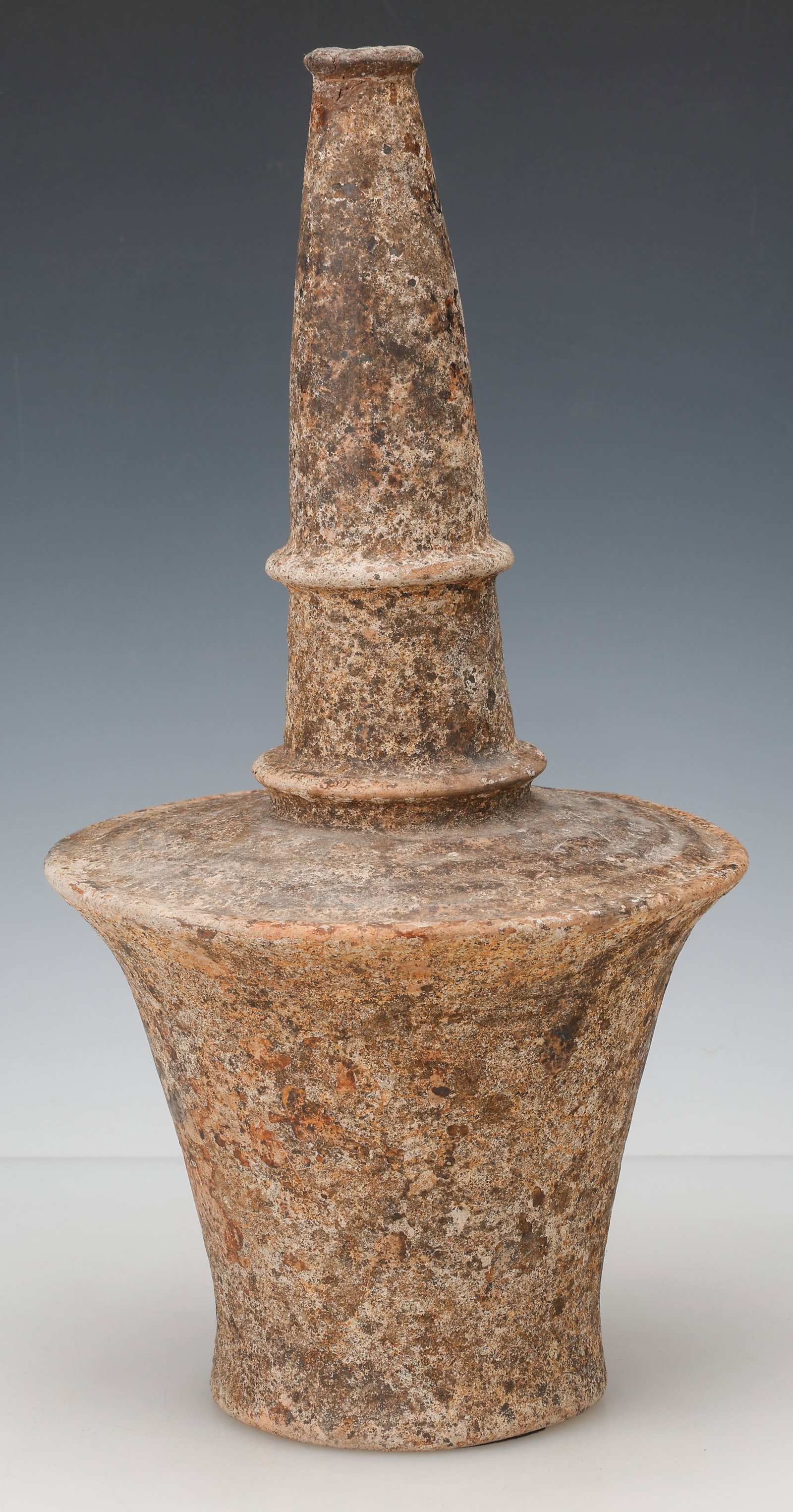 Indonesian Earthenware Vase, Northern Java, Possibly Majapahit Period, H: 17", Ex. Douglas Dawson (1 of 4)