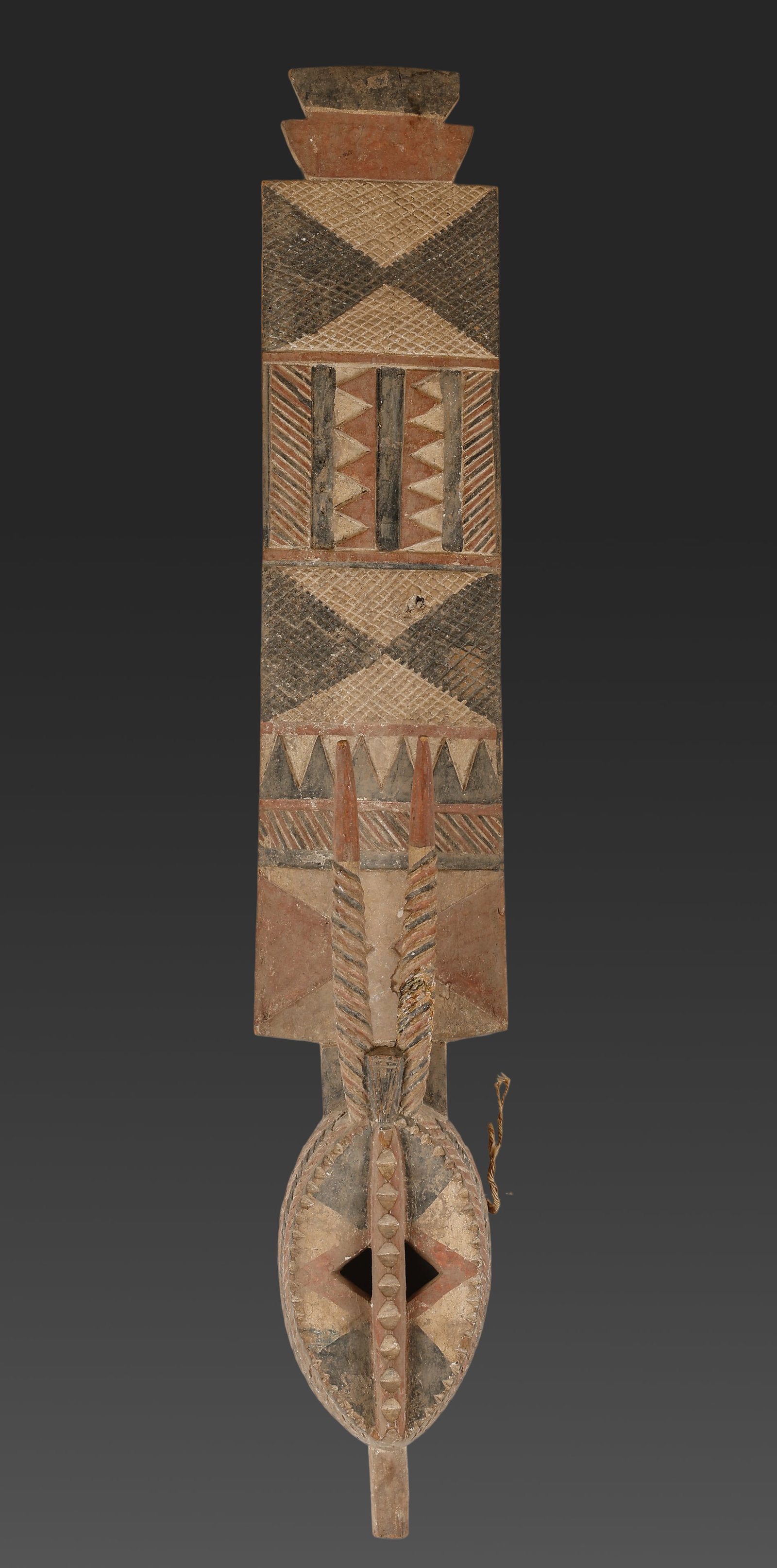 African Mossi Yatenga Mask, Burkina Faso, Estate of Edward Albee, H: 48" (1 of 3)