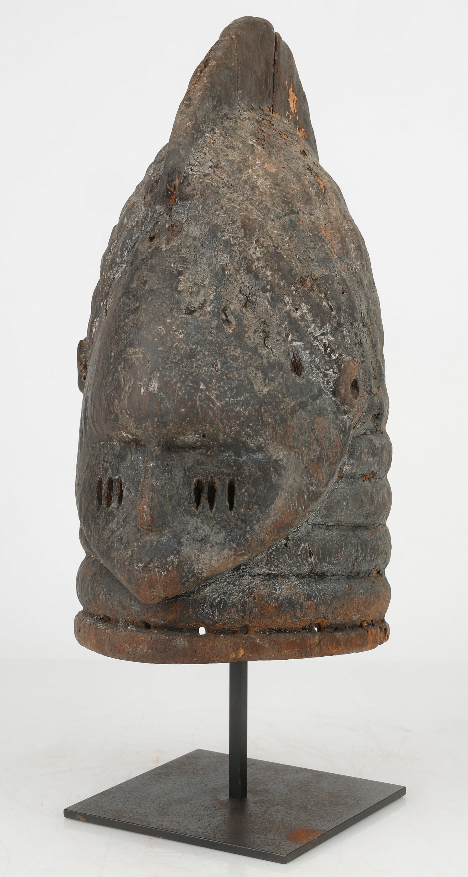 African Mende Bundu Helmet Mask, Sierra Leone, Estate of Edward Albee (1 of 5)