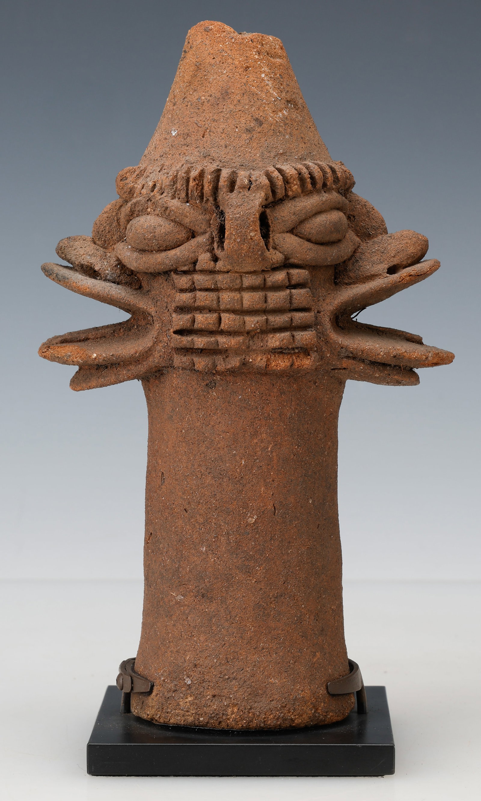 African Koma Peoples Terracotta Janiform Figure, Northern Ghana, C. 1200 CE, Ex. Douglas Dawson (1 of 4)