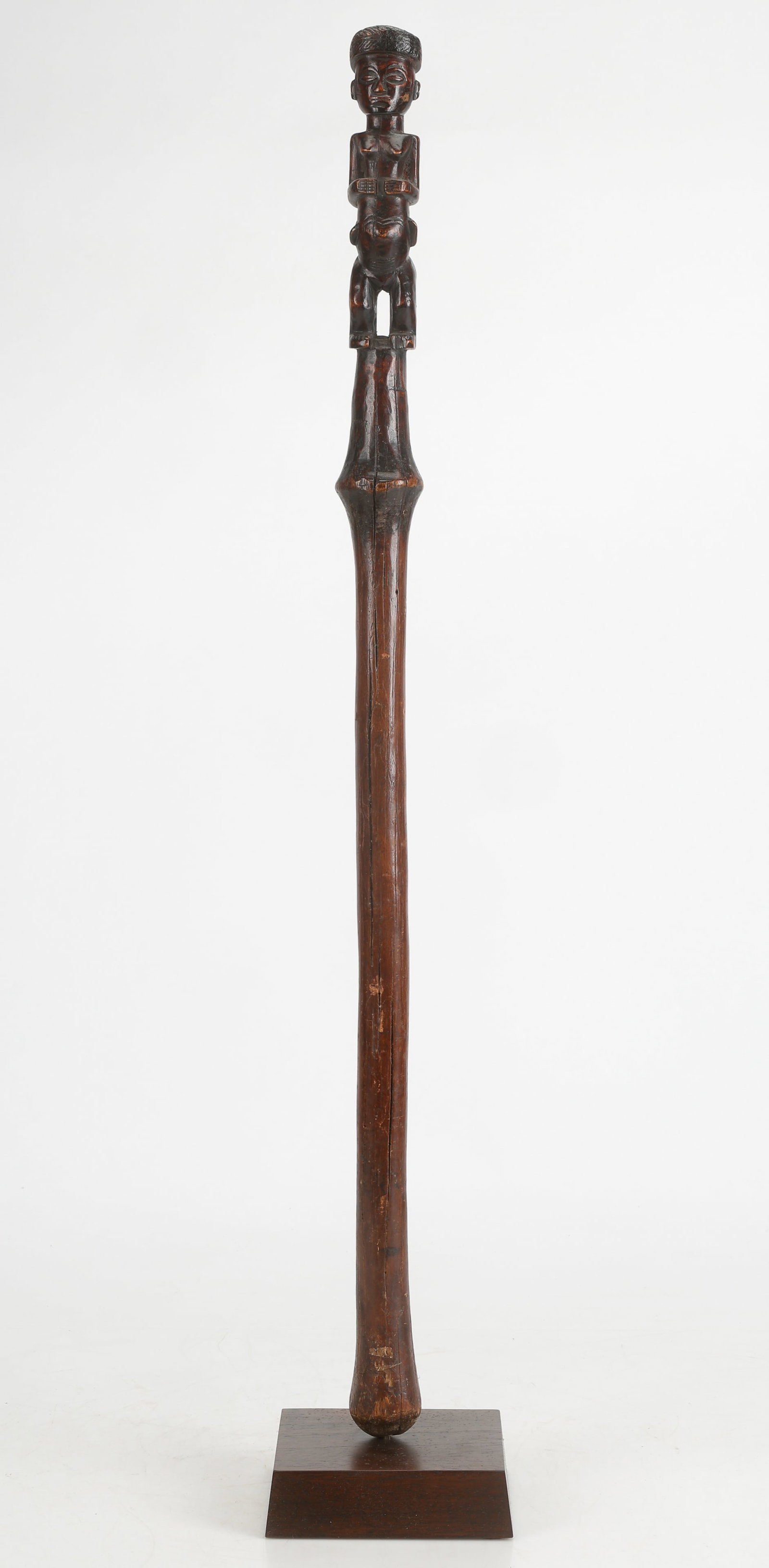 Yaka Figurative Staff, DRC, H: 37.5" (1 of 6)