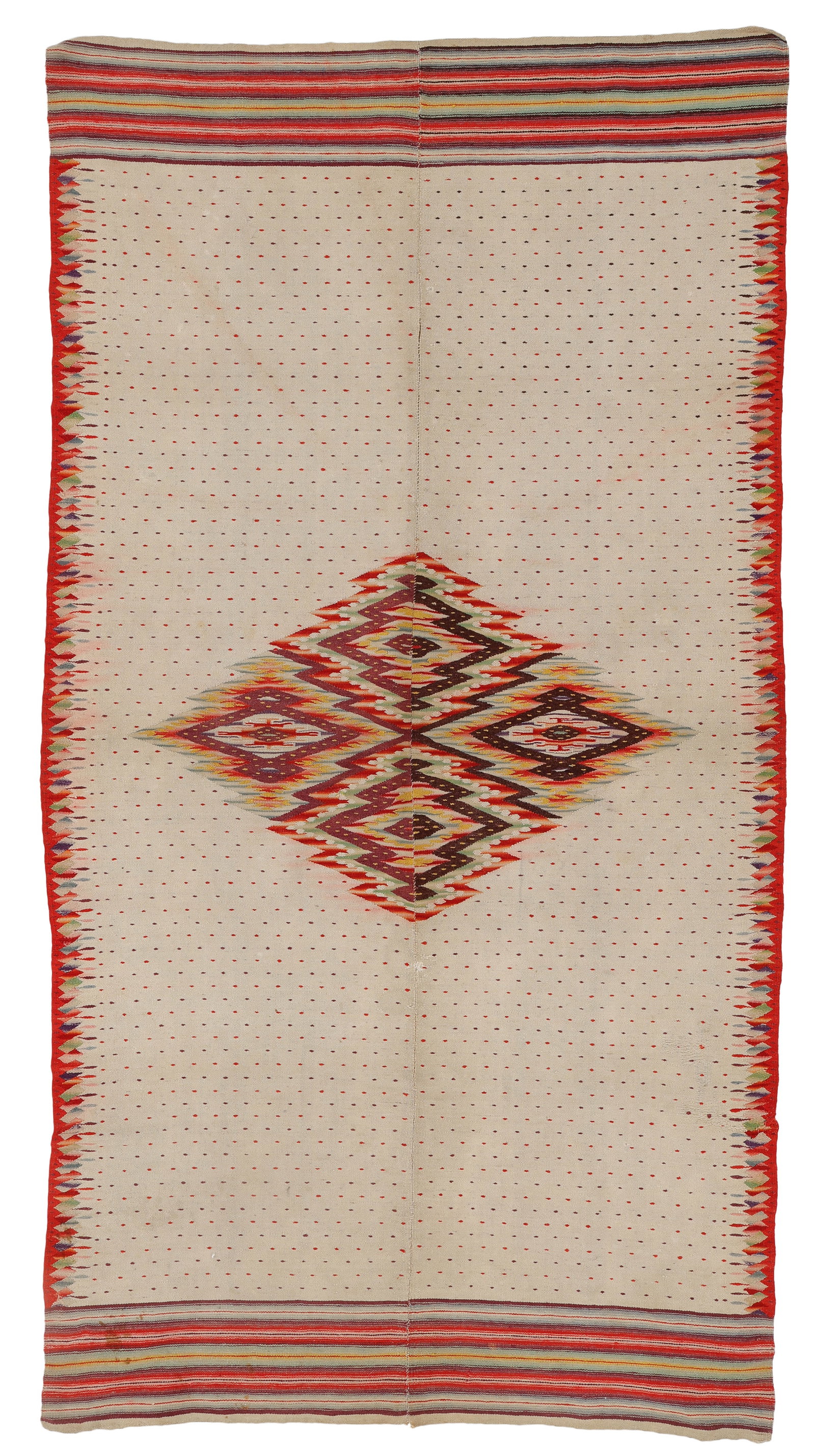 Mexican Saltillo Serape, c. 1920 (1 of 3)