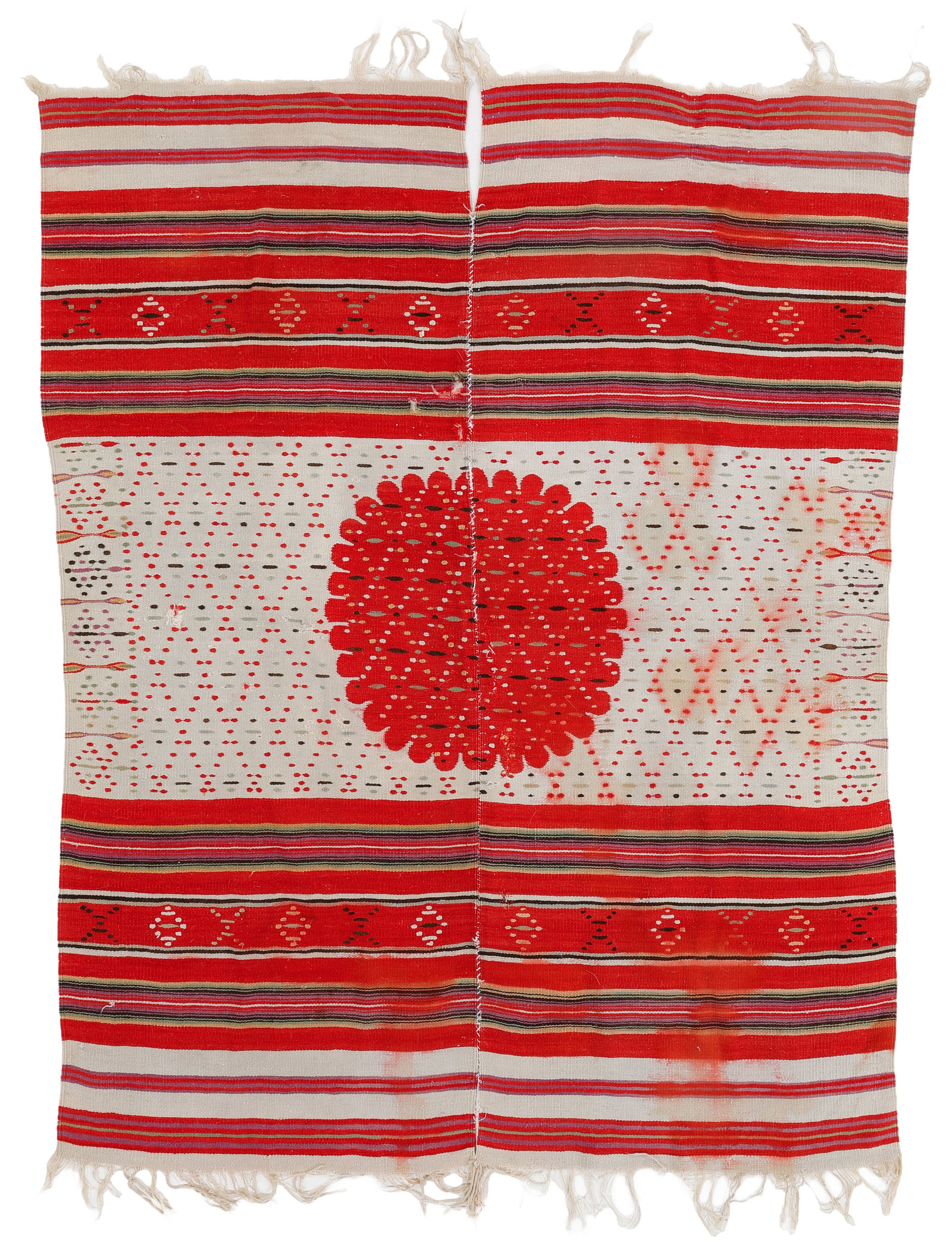 Mexican Wool Blanket, circa 1940 (1 of 3)