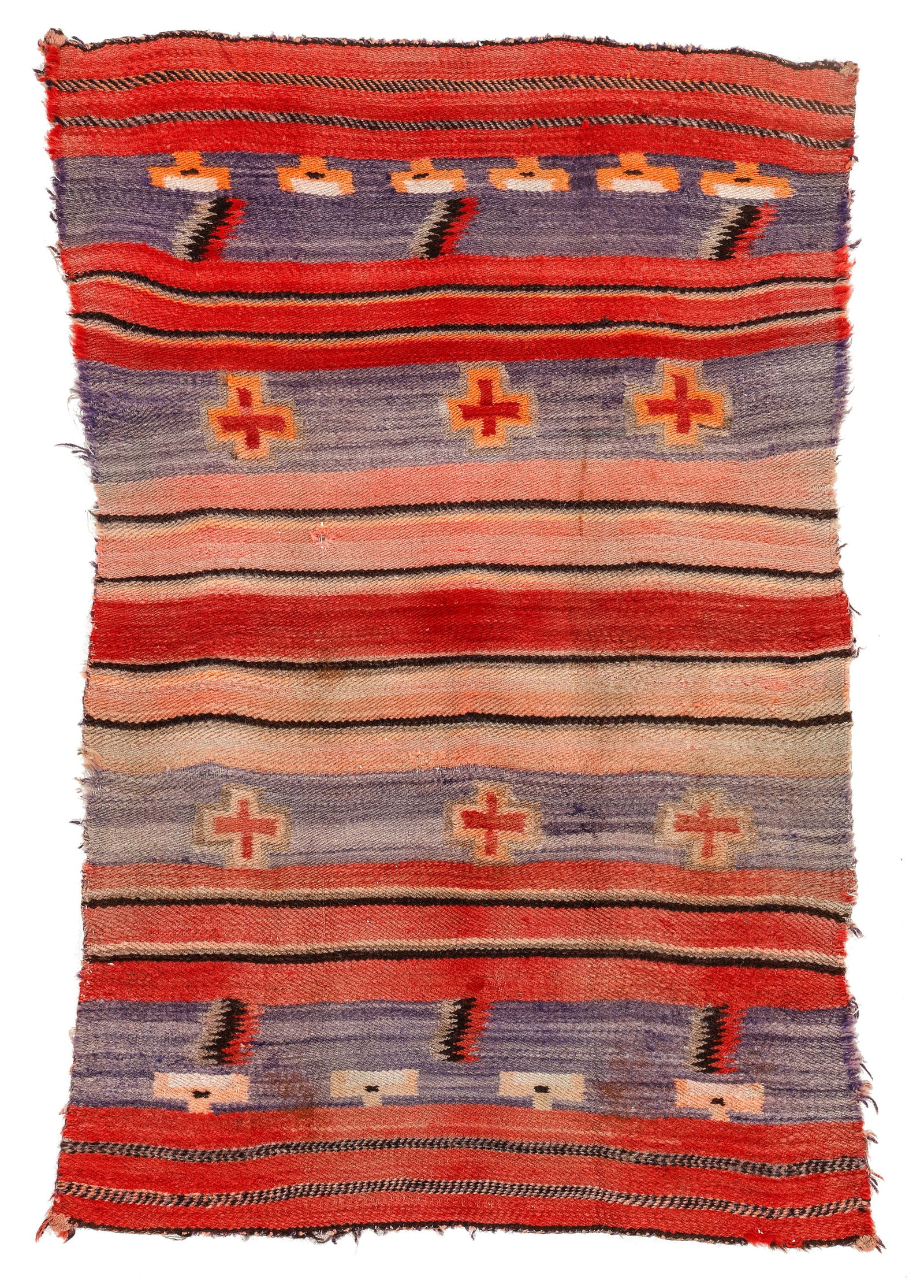 Navajo Twill Weave Double Saddle Blanket, c. 1900 (1 of 3)