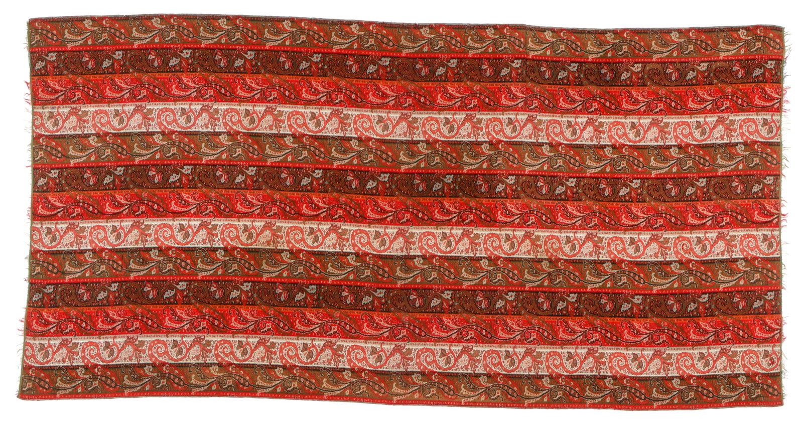 Persian Kerman Wool Shawl, Late 19th C. (1 of 4)