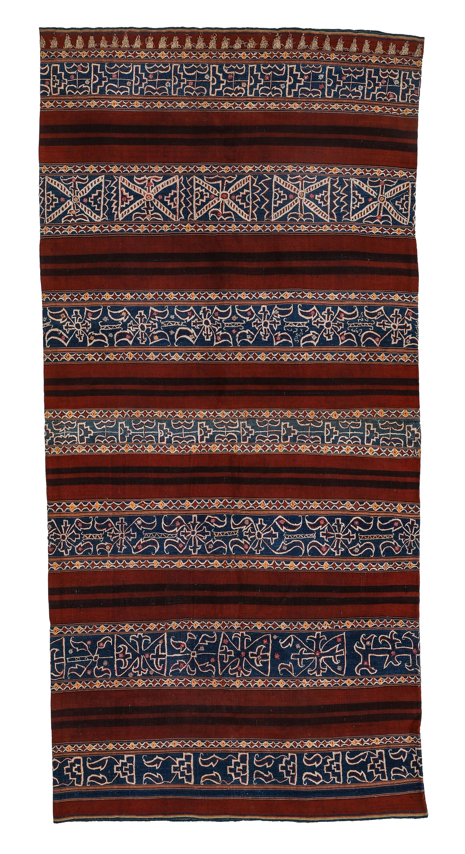 Tapis Woman's Ceremonial Skirt Cloth, Southern Sumatra, Indonesia, Early 20th C. (1 of 3)