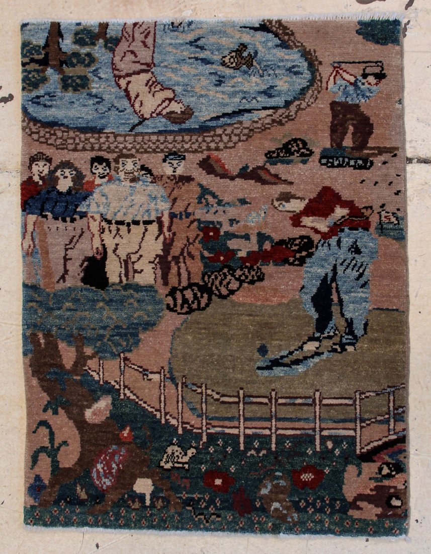 Six Handwoven Golf Rugs - 5