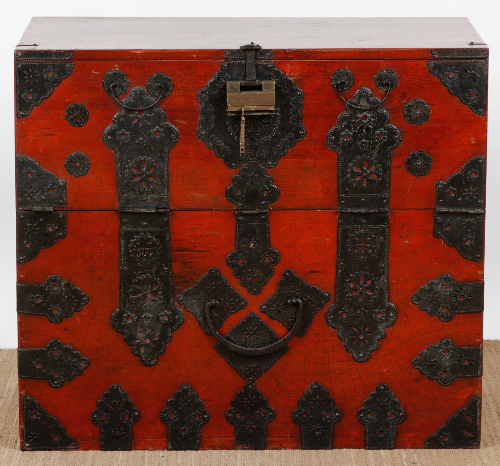 Korean Lacquered And Metal Mounted Bandaji Fall Front Chest (1 of 6)