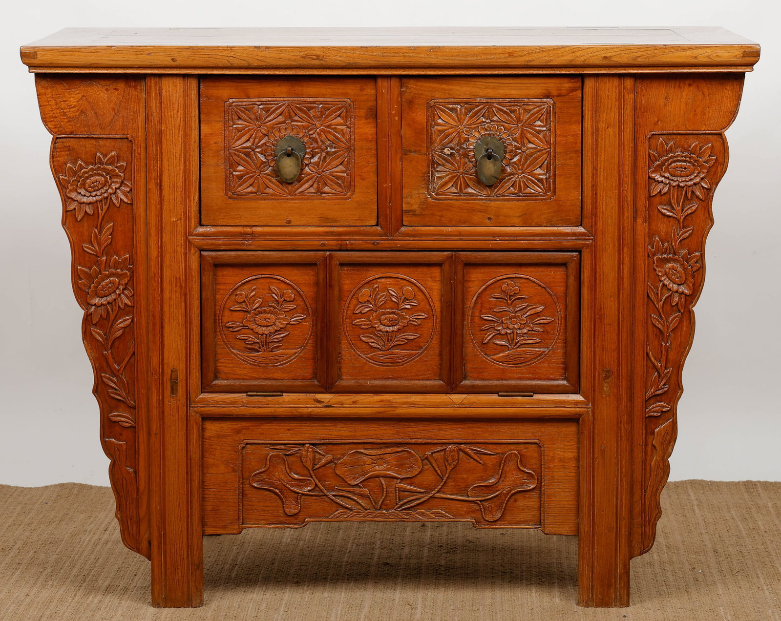 Chinese Elmwood Altar Cabinet (1 of 7)