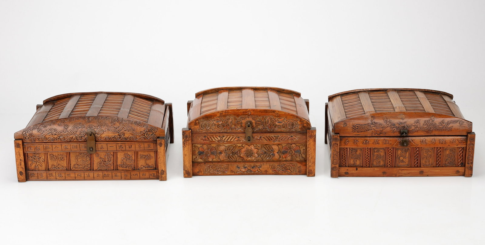 3 Chinese Money Boxes: 3 Chinese Money Boxes. After making payment, all furniture buyers must collect and remove their purchases from Material Culture's facility within 2 weeks of the auction date. Check our list of Furnitu