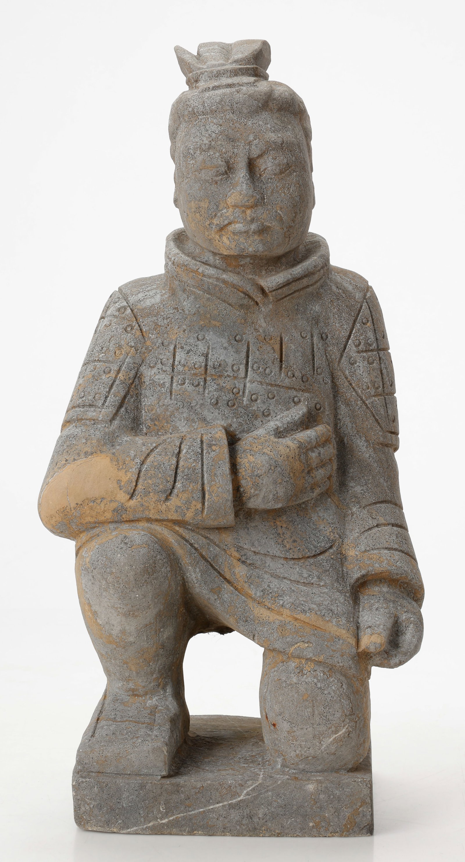 Chinese Carved Stone Warrior (1 of 5)
